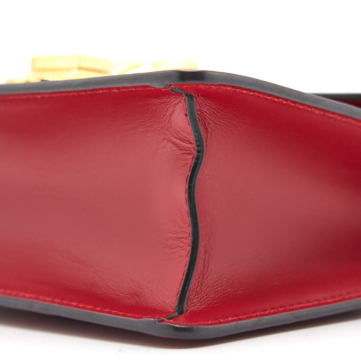 Gucci Sylvie Leather Mini Chain Bag Red
