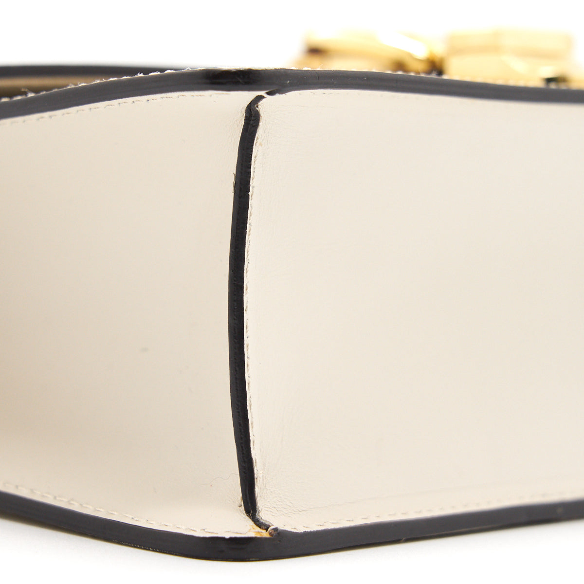 Gucci Sylvie Small Shoulder Bag White (Leather Strap Missing)