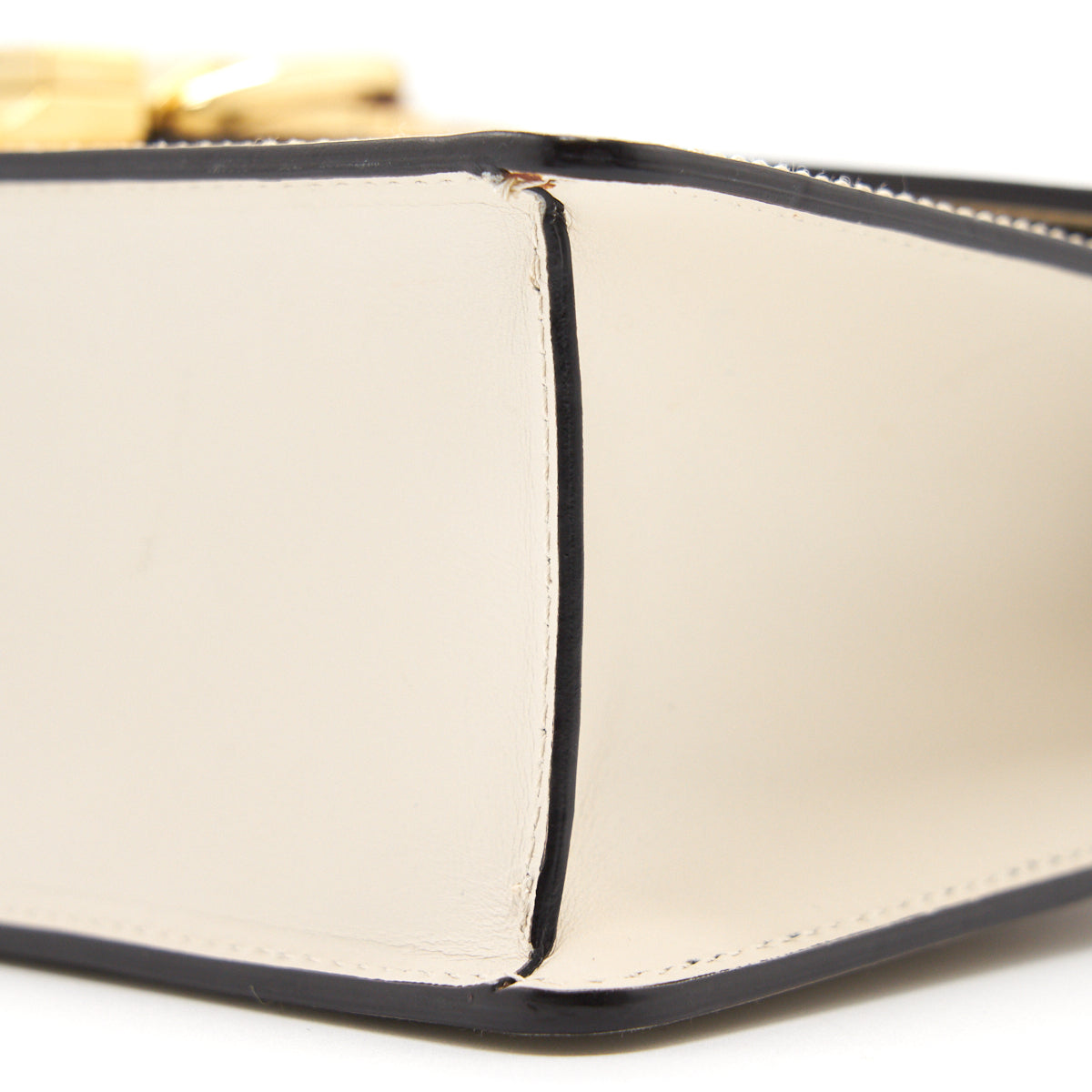 Gucci Sylvie Small Shoulder Bag White (Leather Strap Missing)