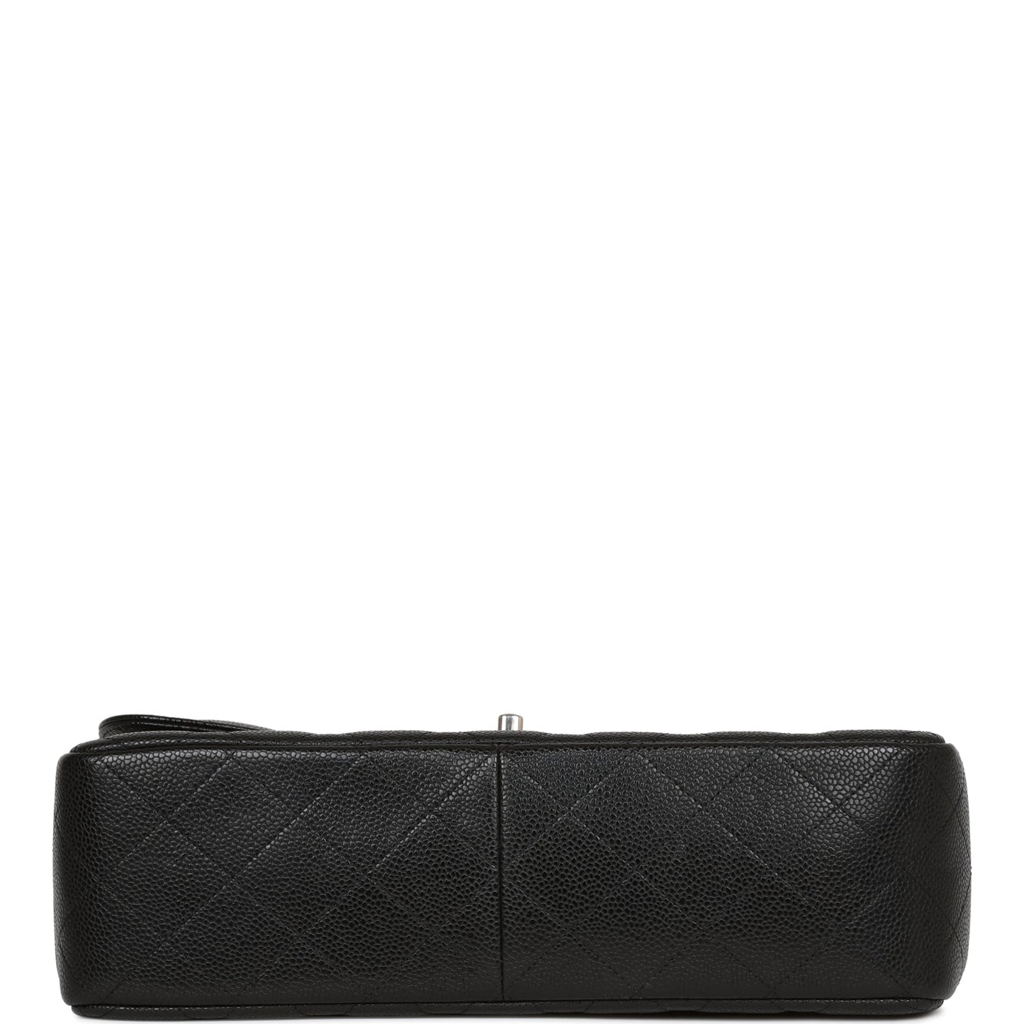 Chanel Jumbo Classic Double Flap Bag Black Caviar Silver Hardware