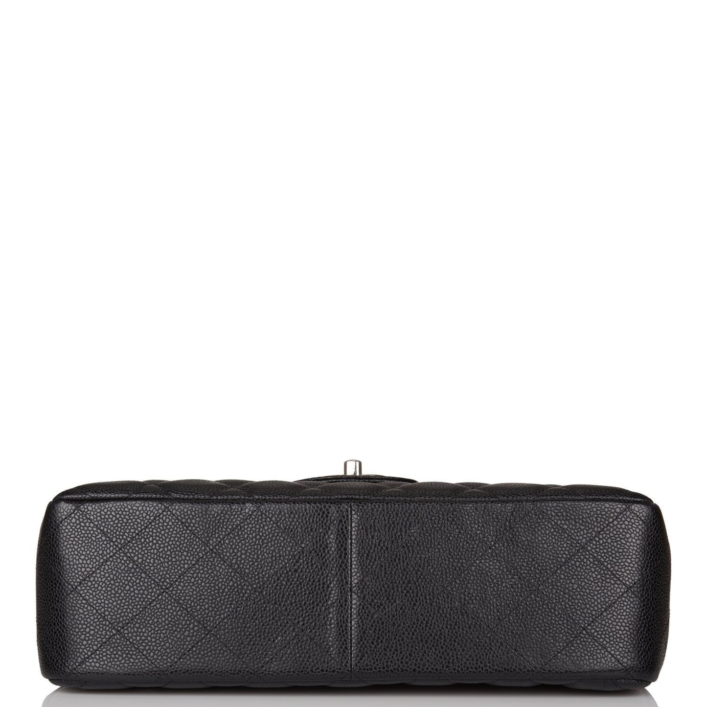 Chanel Jumbo Classic Double Flap Bag Black Caviar Silver Hardware