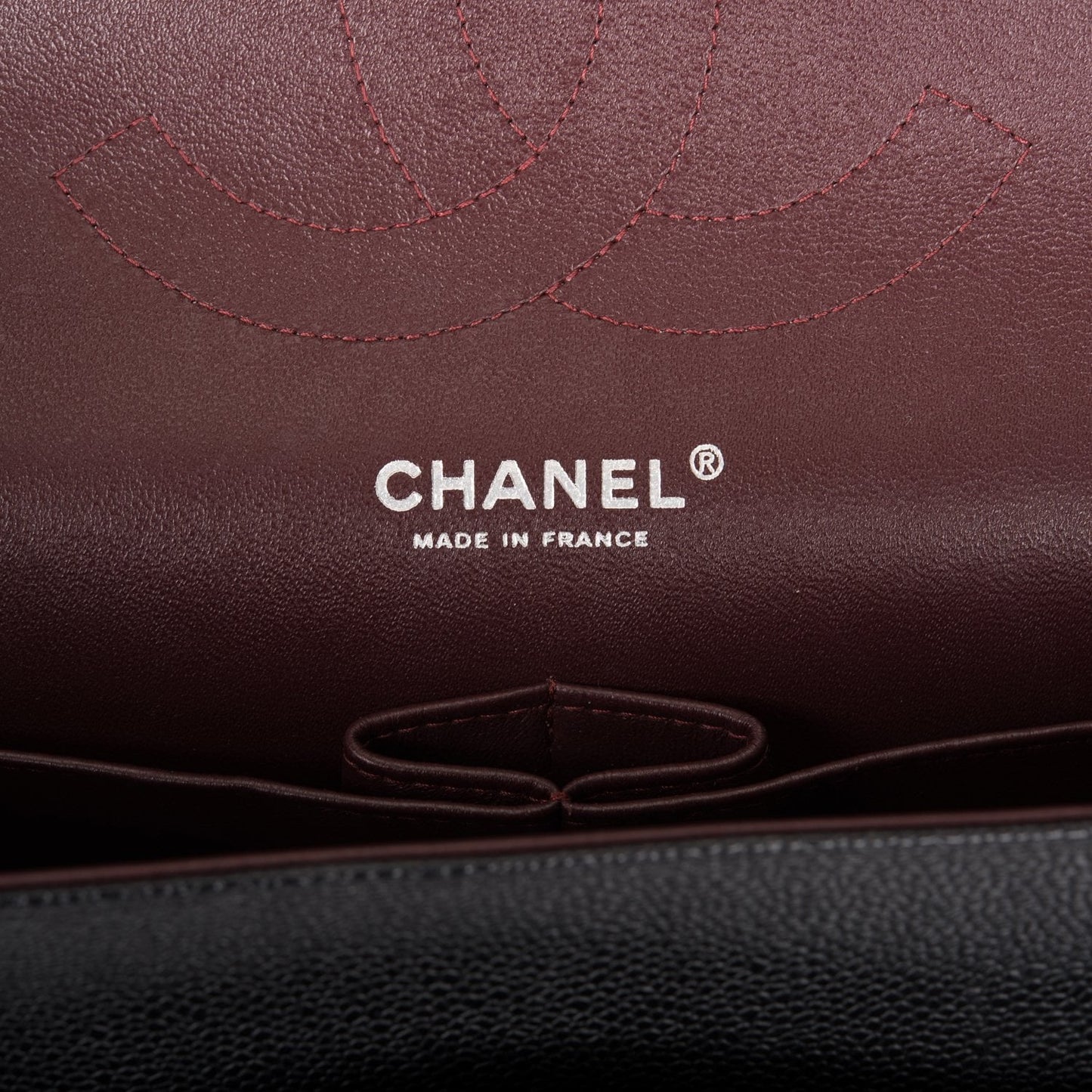 Chanel Jumbo Classic Double Flap Bag Black Caviar Silver Hardware