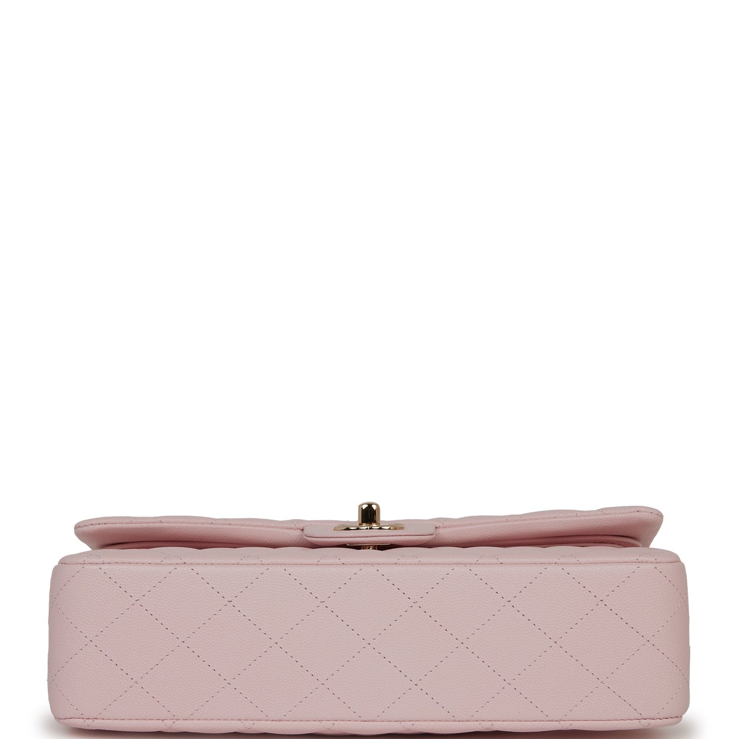 Chanel Medium Classic Double Flap Bag Light Pink Caviar Light Gold Hardware
