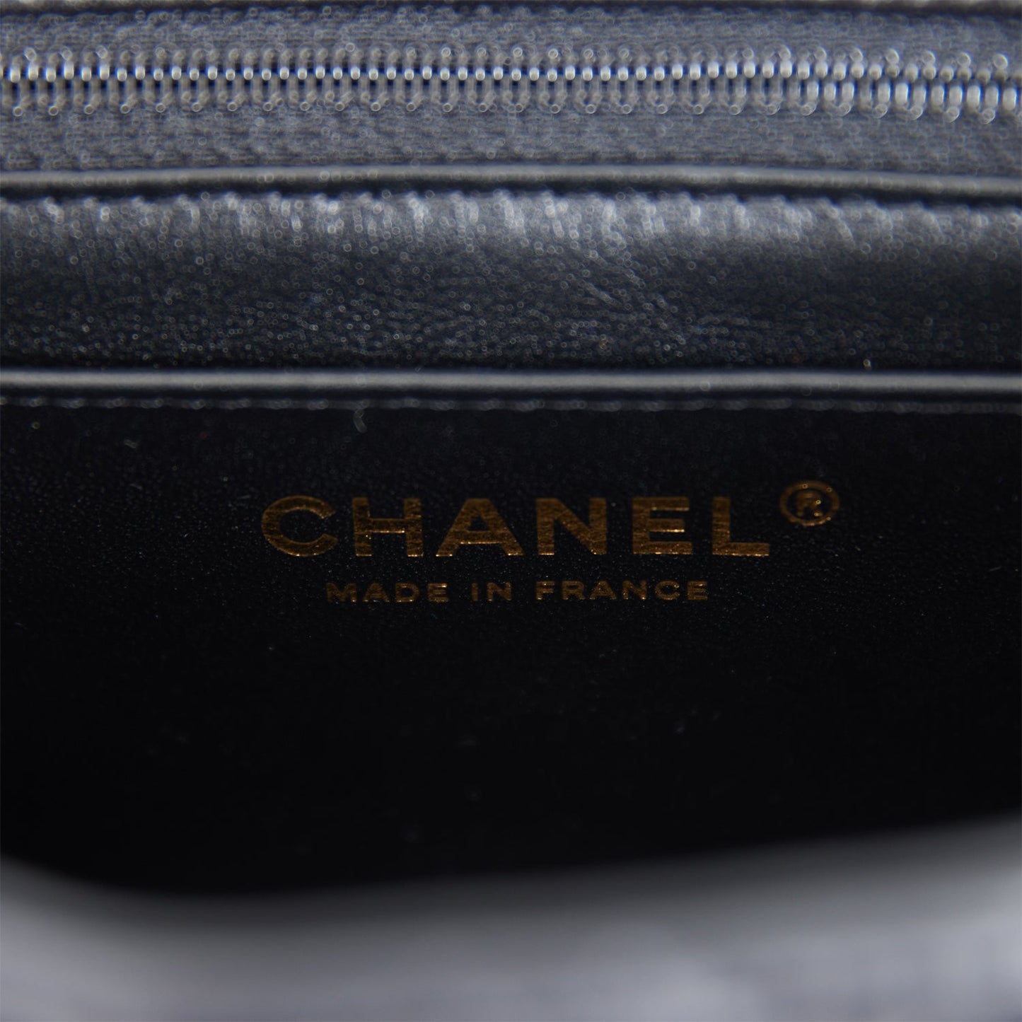 Chanel Mini Square Flap Bag Black Lambskin Light Gold Hardware