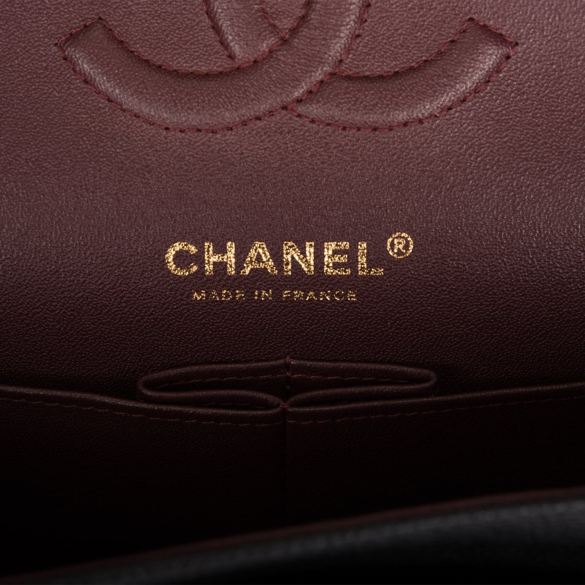 Chanel Medium Classic Double Flap Bag Black Quilted Caviar Gold Hardware