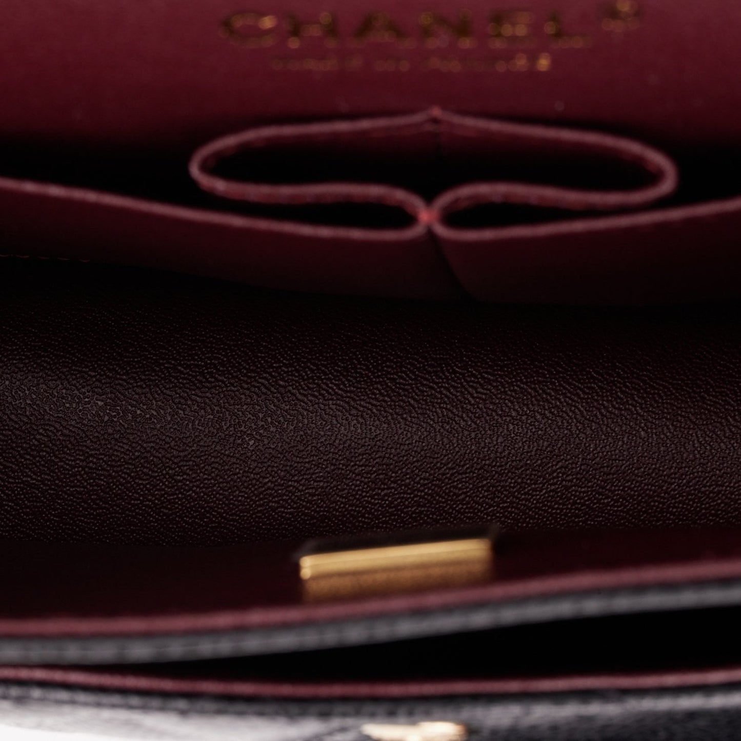 Chanel Medium Classic Double Flap Bag Black Quilted Caviar Gold Hardware