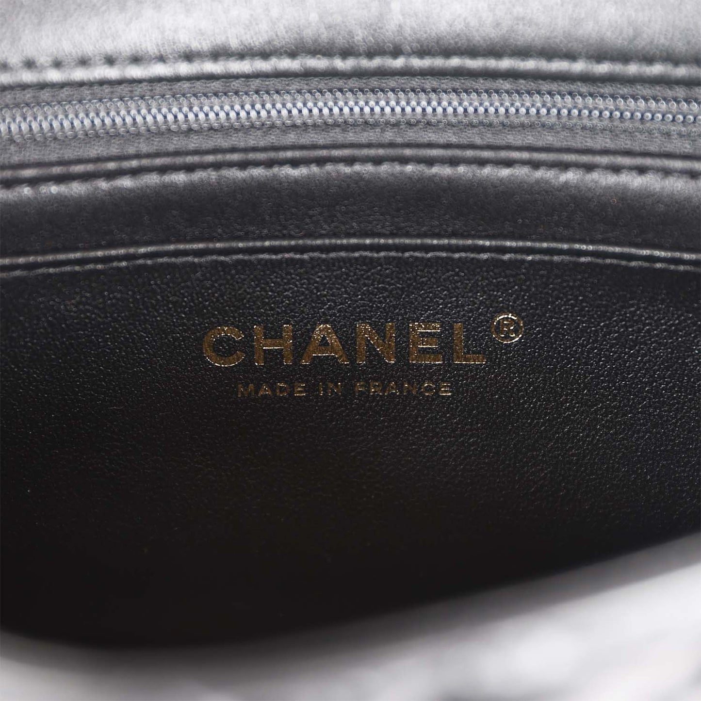 Chanel Mini Rectangular Flap with Top Handle Black Lambskin Antique Gold Hardware