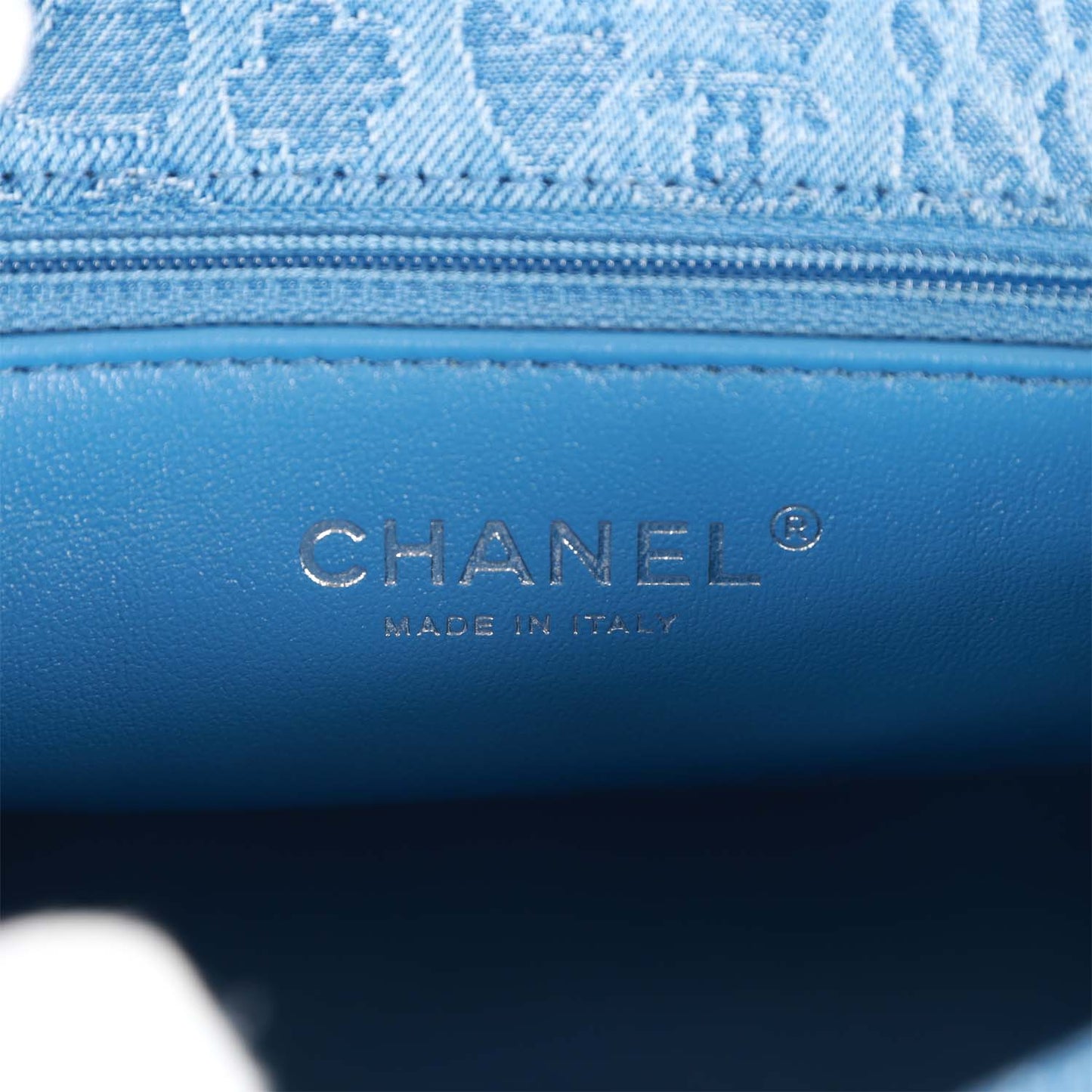 Chanel Medium Sweetheart Crush Flap Bag Denim Brocade Aged Silver Hardware