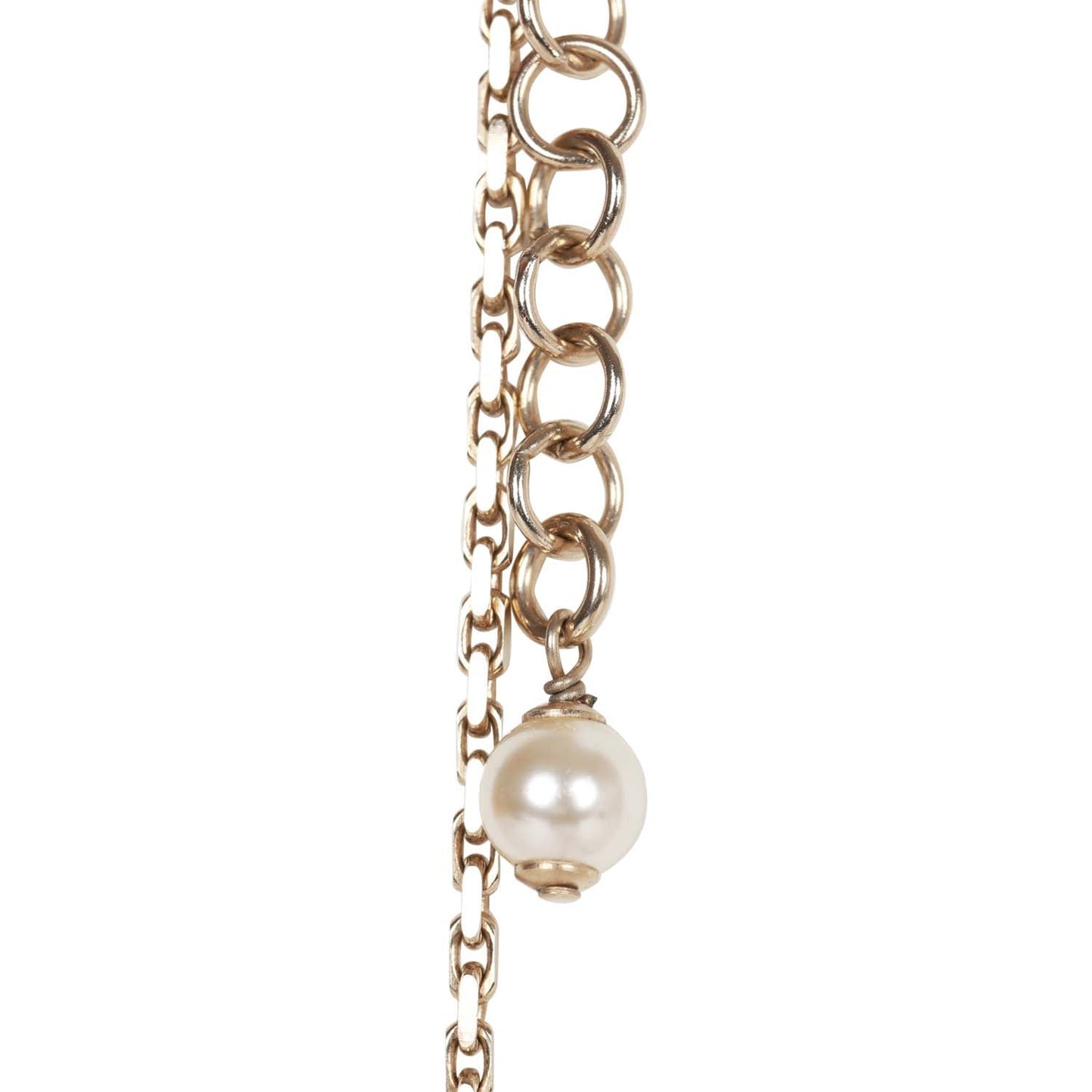Chanel Paris-Athens Gold and Crystal CC Sautoir Necklace