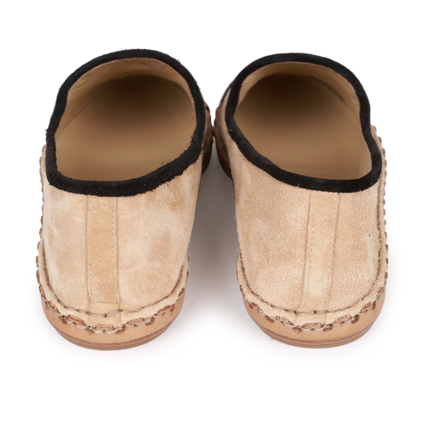 Chanel CC Espadrilles Beige and Black Suede 35
