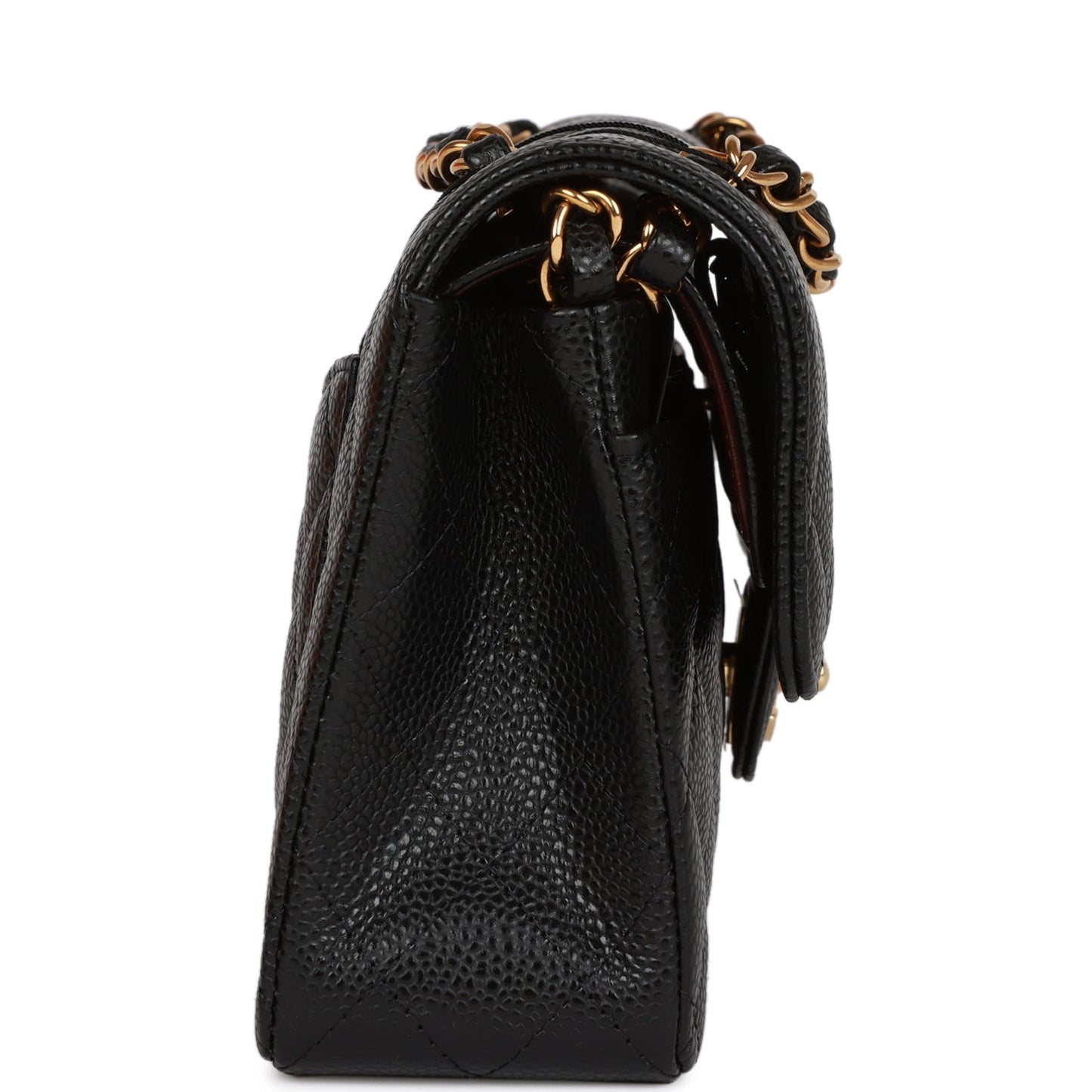 Chanel Small Classic Double Flap Black Caviar Gold Hardware