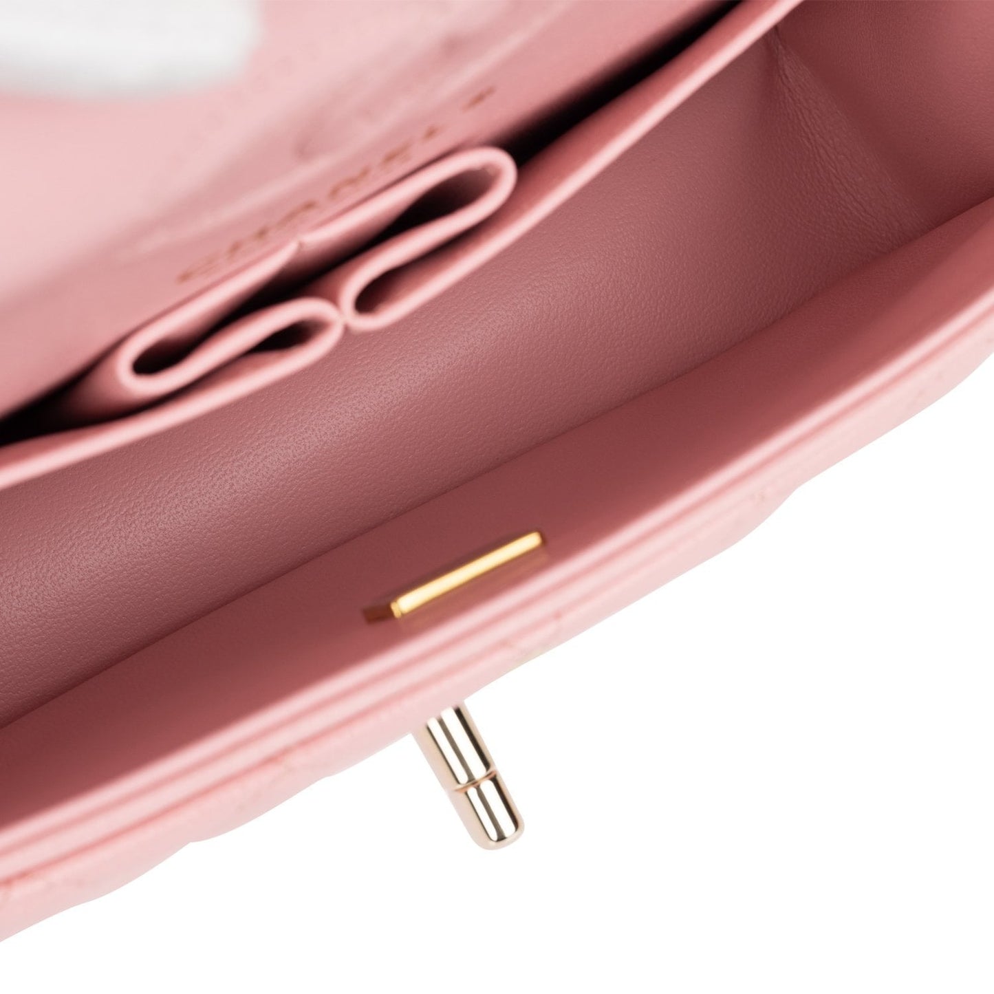 Chanel Small Classic Double Flap Pink Caviar Light Gold Hardware
