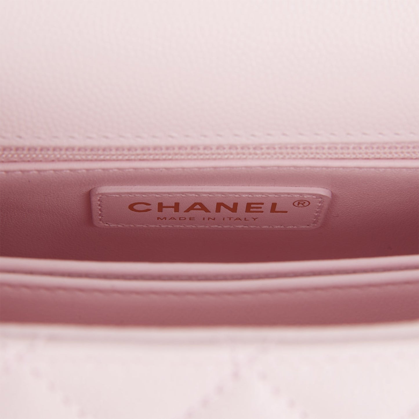 Chanel Small Coco Handle Flap Bag Light Pink Caviar Light Gold Hardware