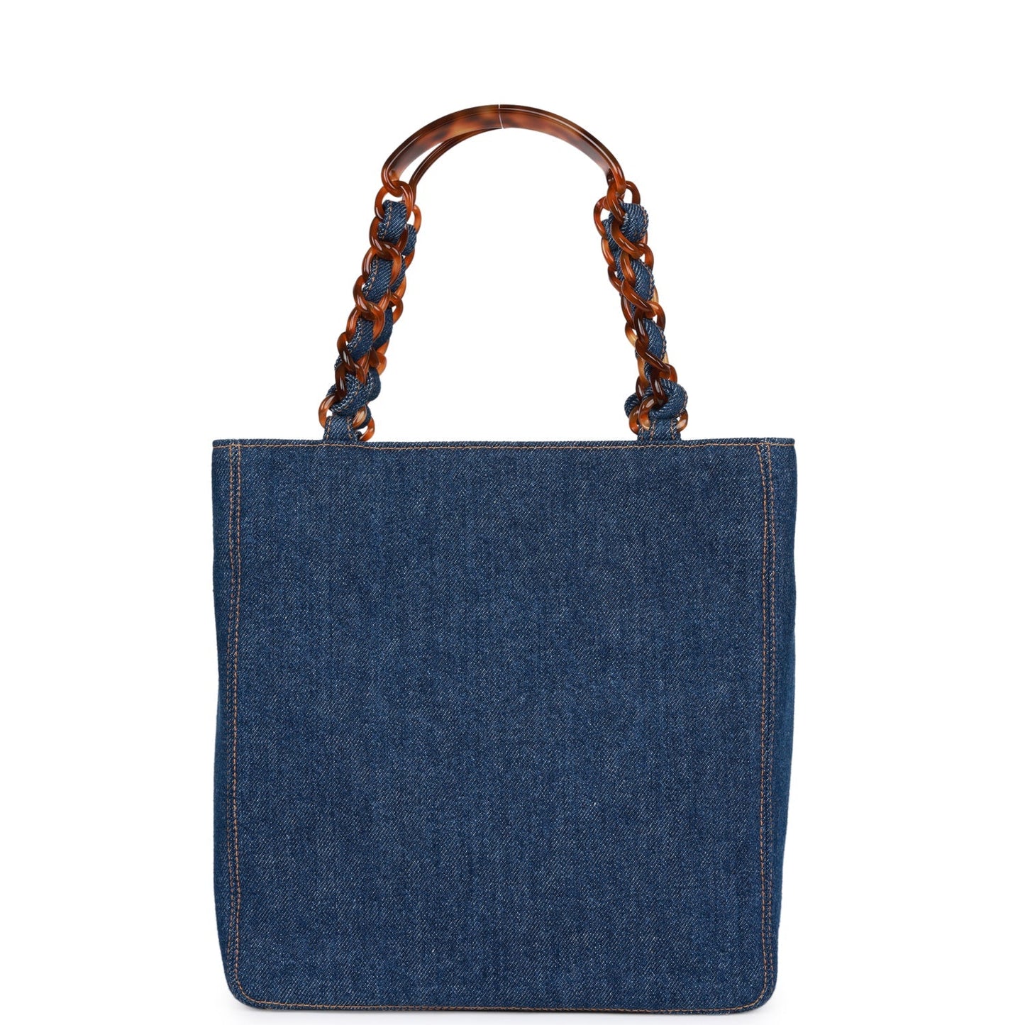 Chanel Vintage CC Denim Tote Bag