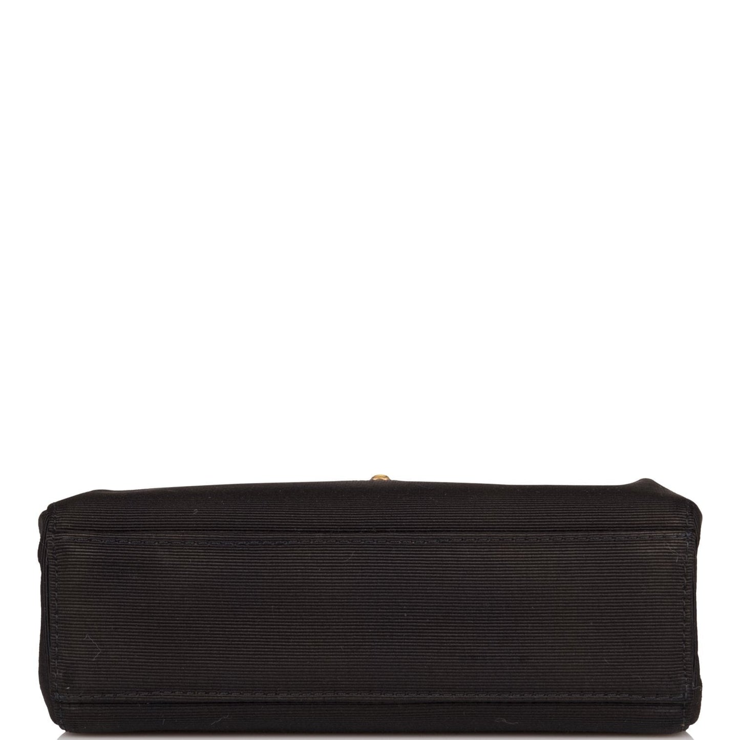 Chanel Vintage Mini Kelly Bag Black Satin Gold Hardware