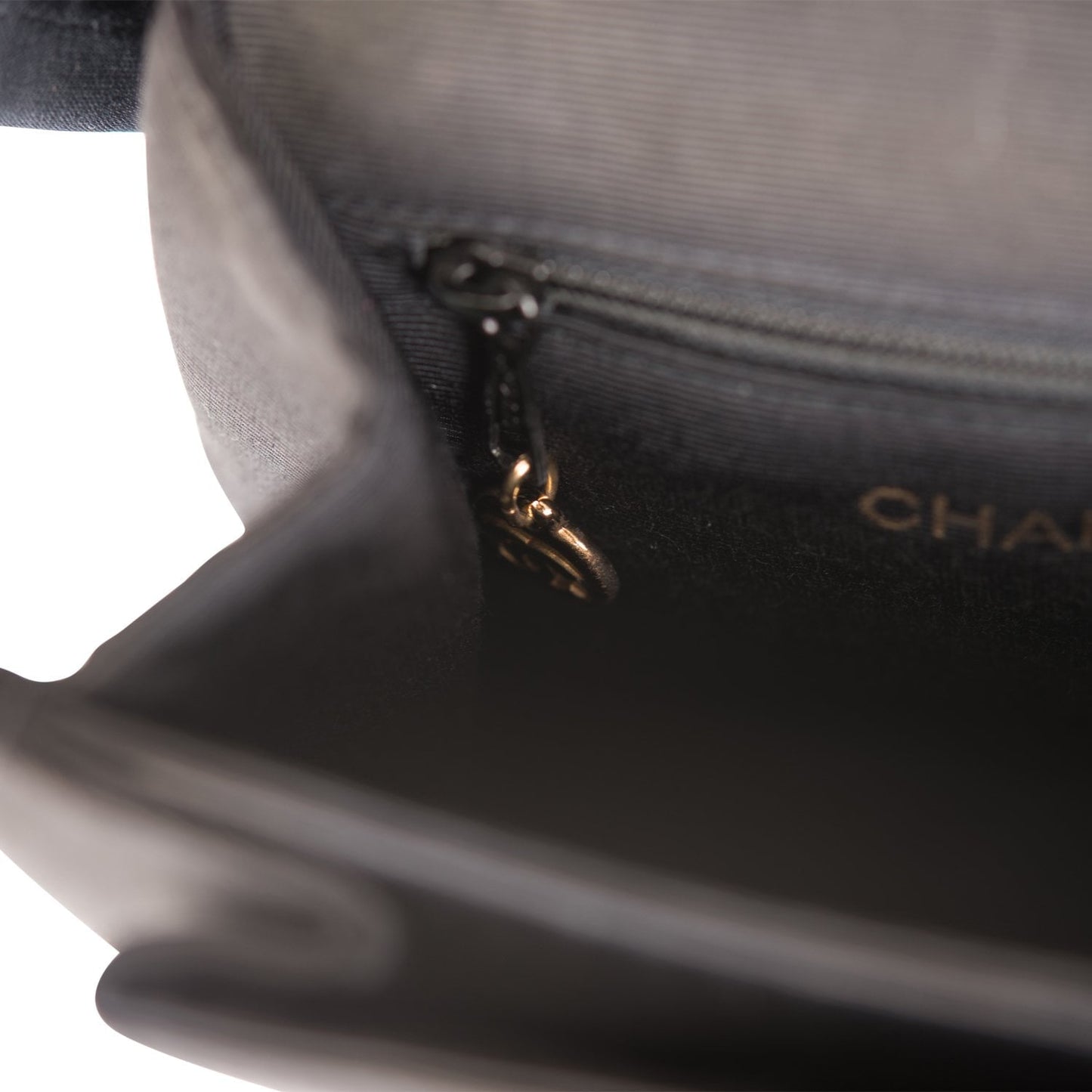Chanel Vintage Mini Kelly Bag Black Satin Gold Hardware