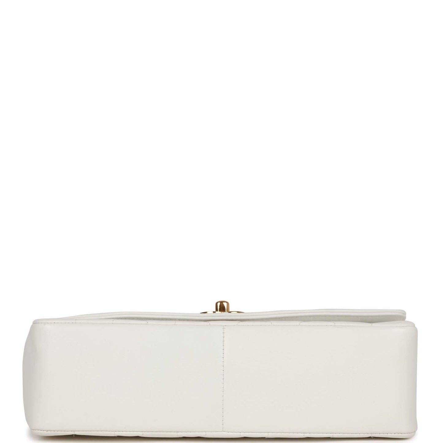 Chanel Vintage Medium Diana Flap Bag White Lambskin Gold Hardware