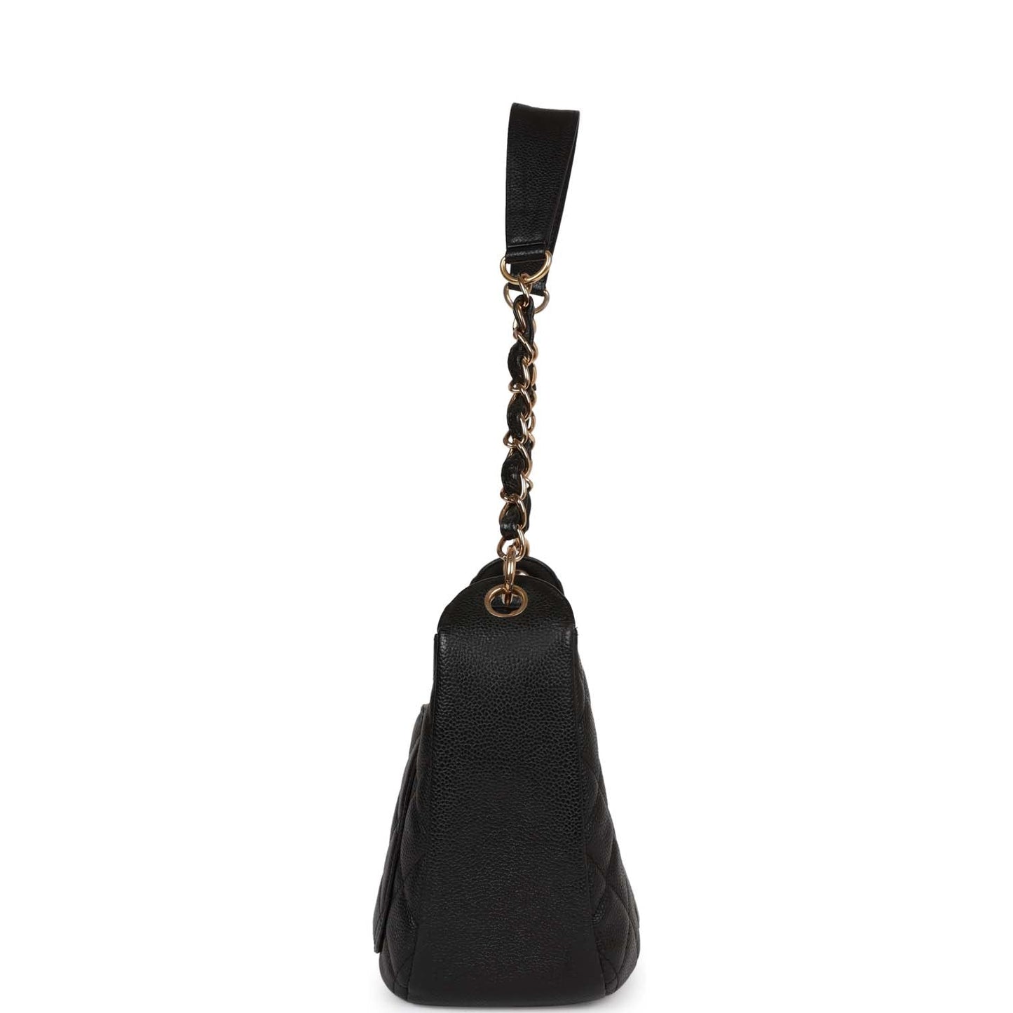 Chanel Vintage Timeless CC Shoulder Bag Black Caviar Gold Hardware