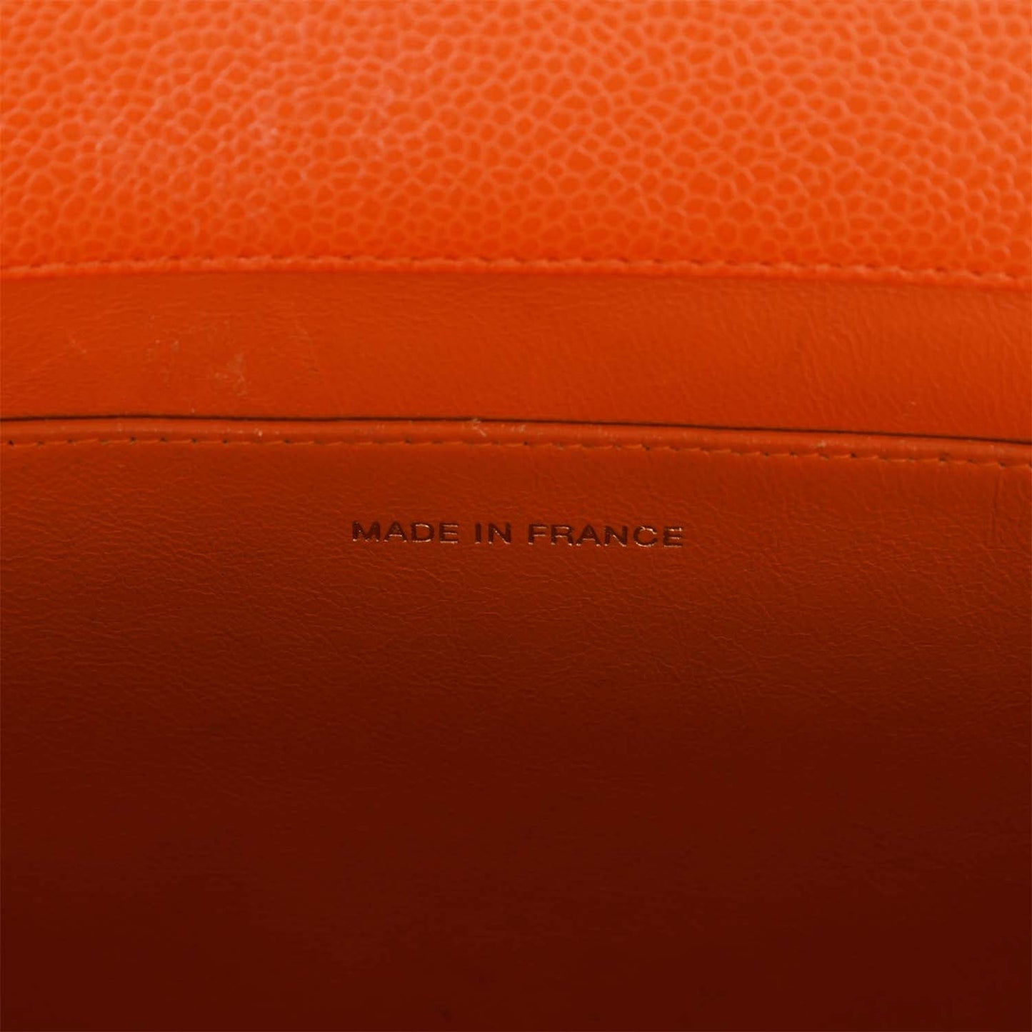 Chanel Vintage Grand CC Timeless Tote Bag Orange Caviar Gold Hardware