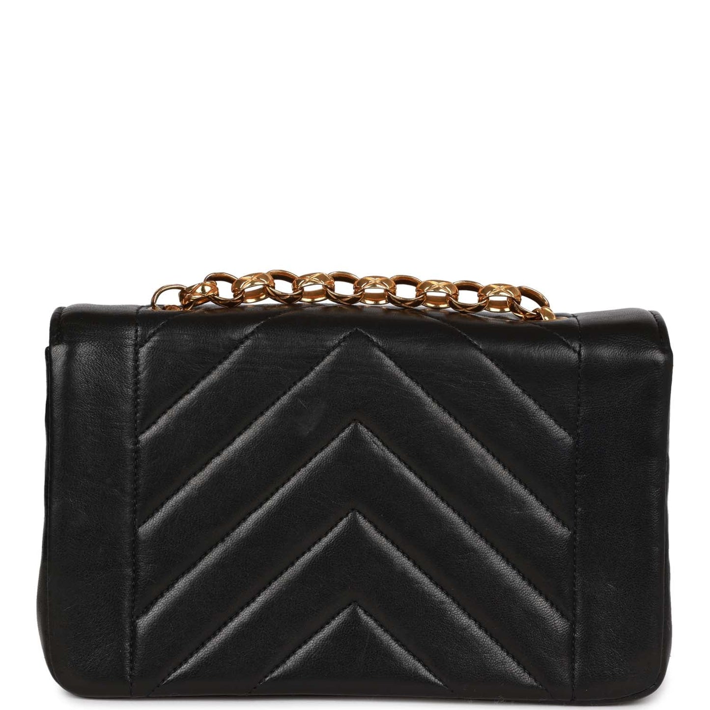 Chanel Vintage Faux Pearl Coco Bijou Mini Flap Bag Black Lambskin Gold Hardware