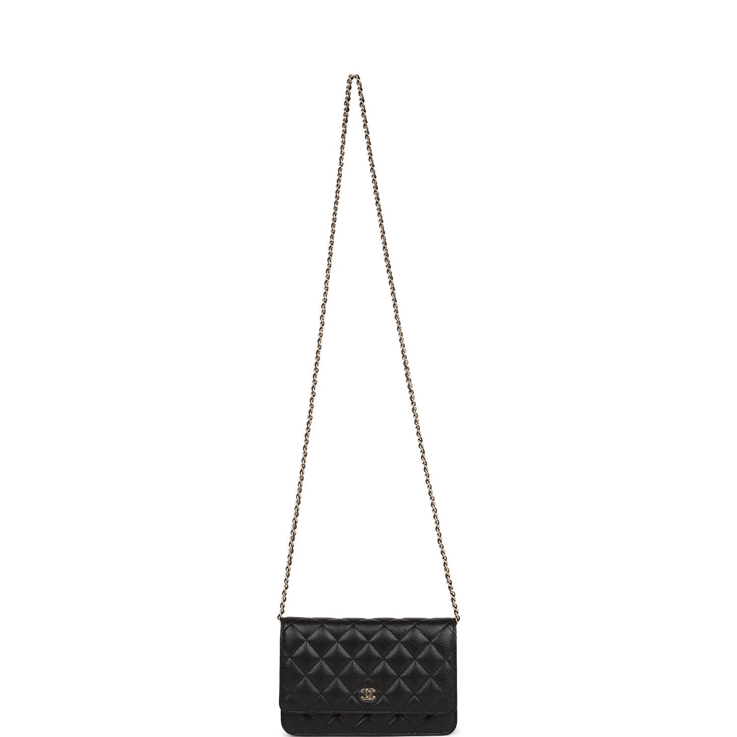 Chanel Wallet on Chain WOC Black Caviar Gold Hardware