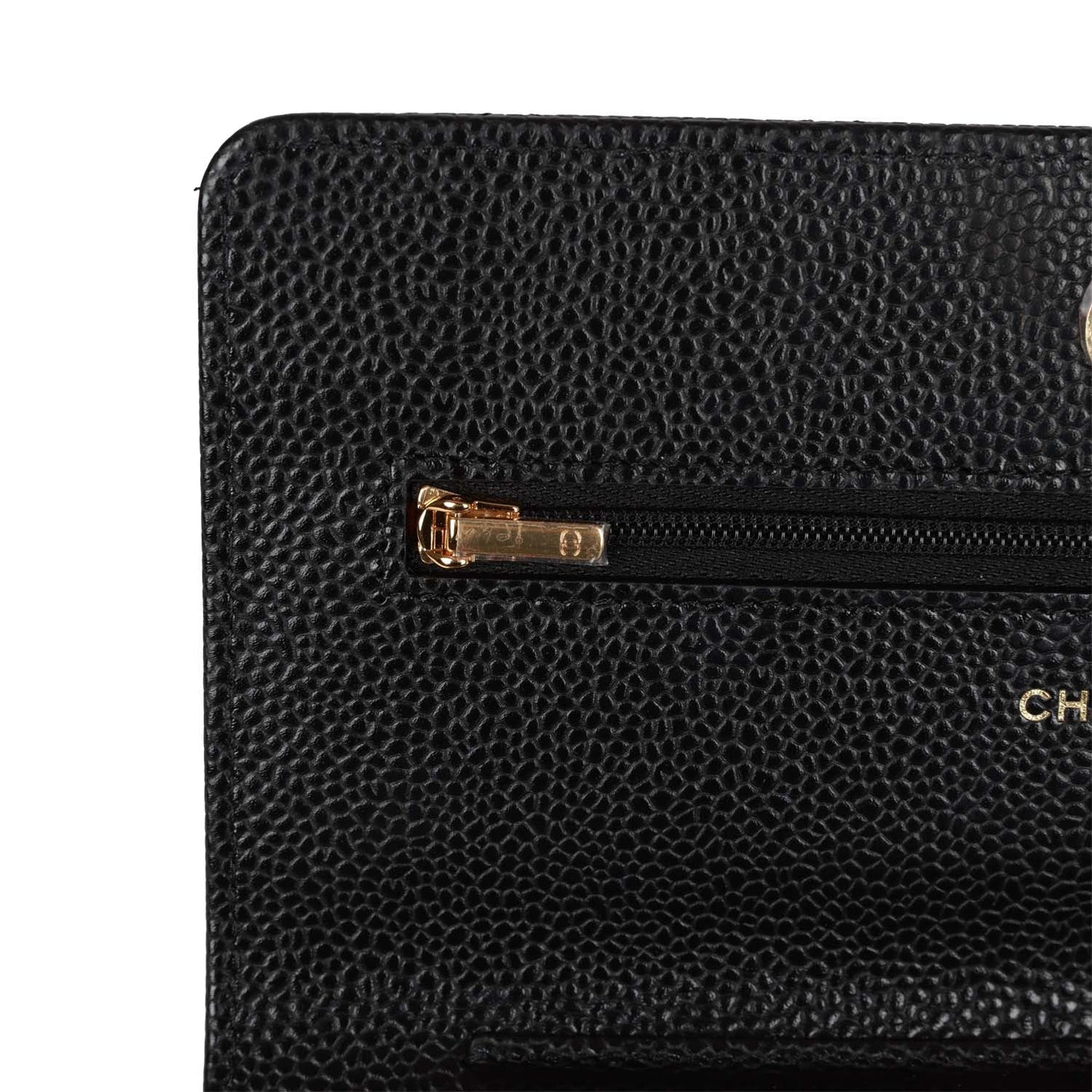 Chanel Wallet on Chain WOC Black Caviar Gold Hardware