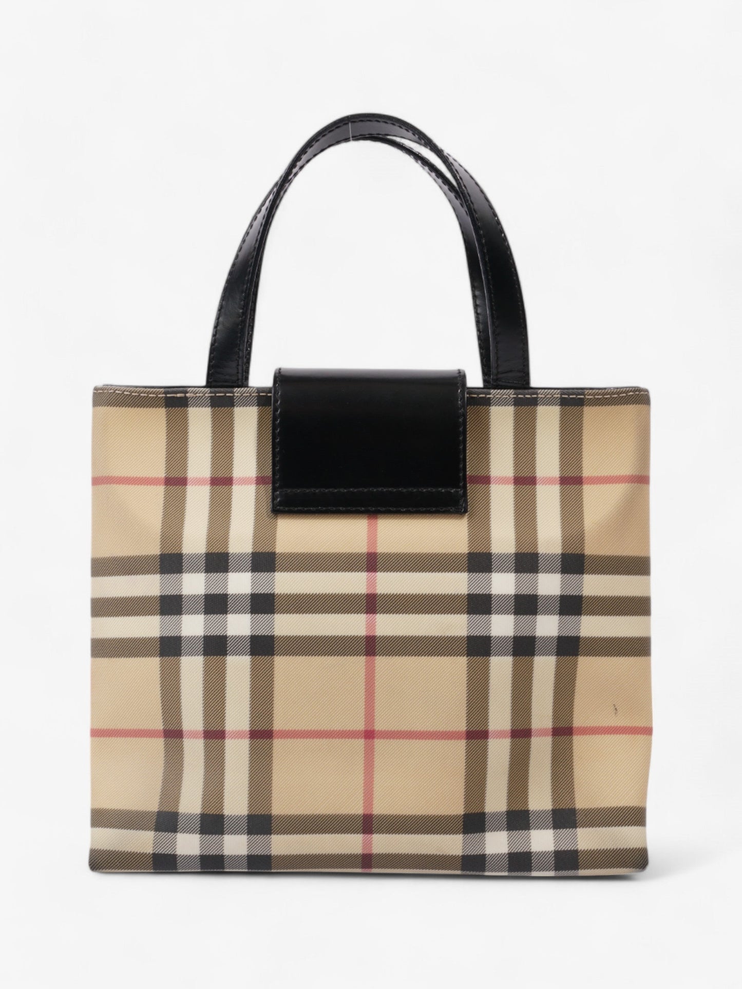 Burberry Check Tote Nova Check / Black Canvas