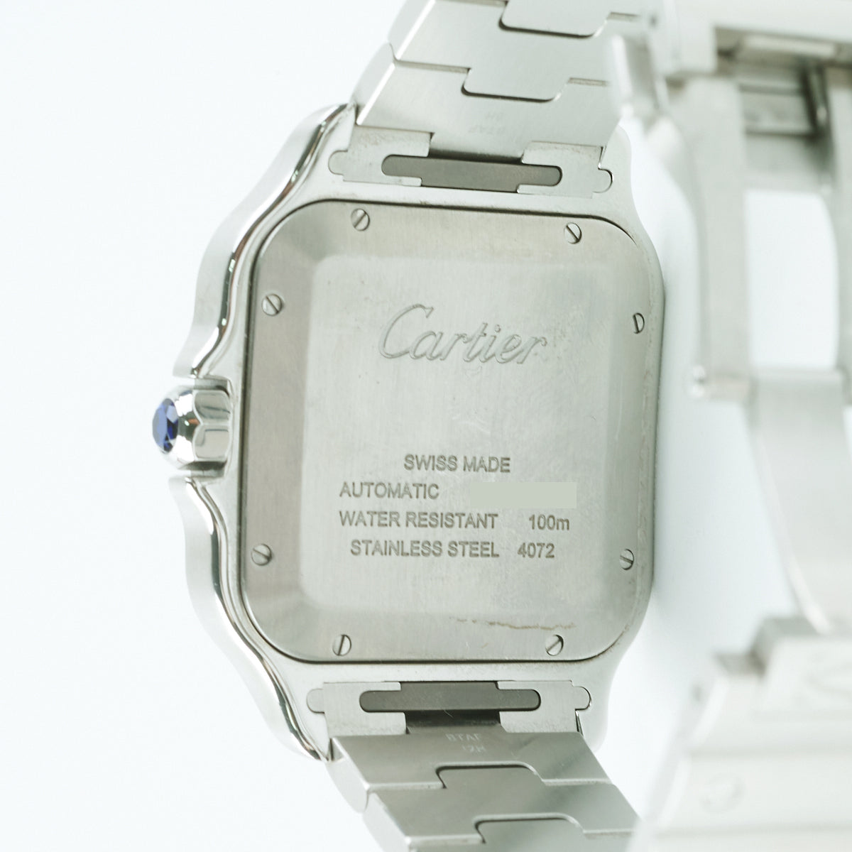 Cartier Santos Watch Dark Navy Dial