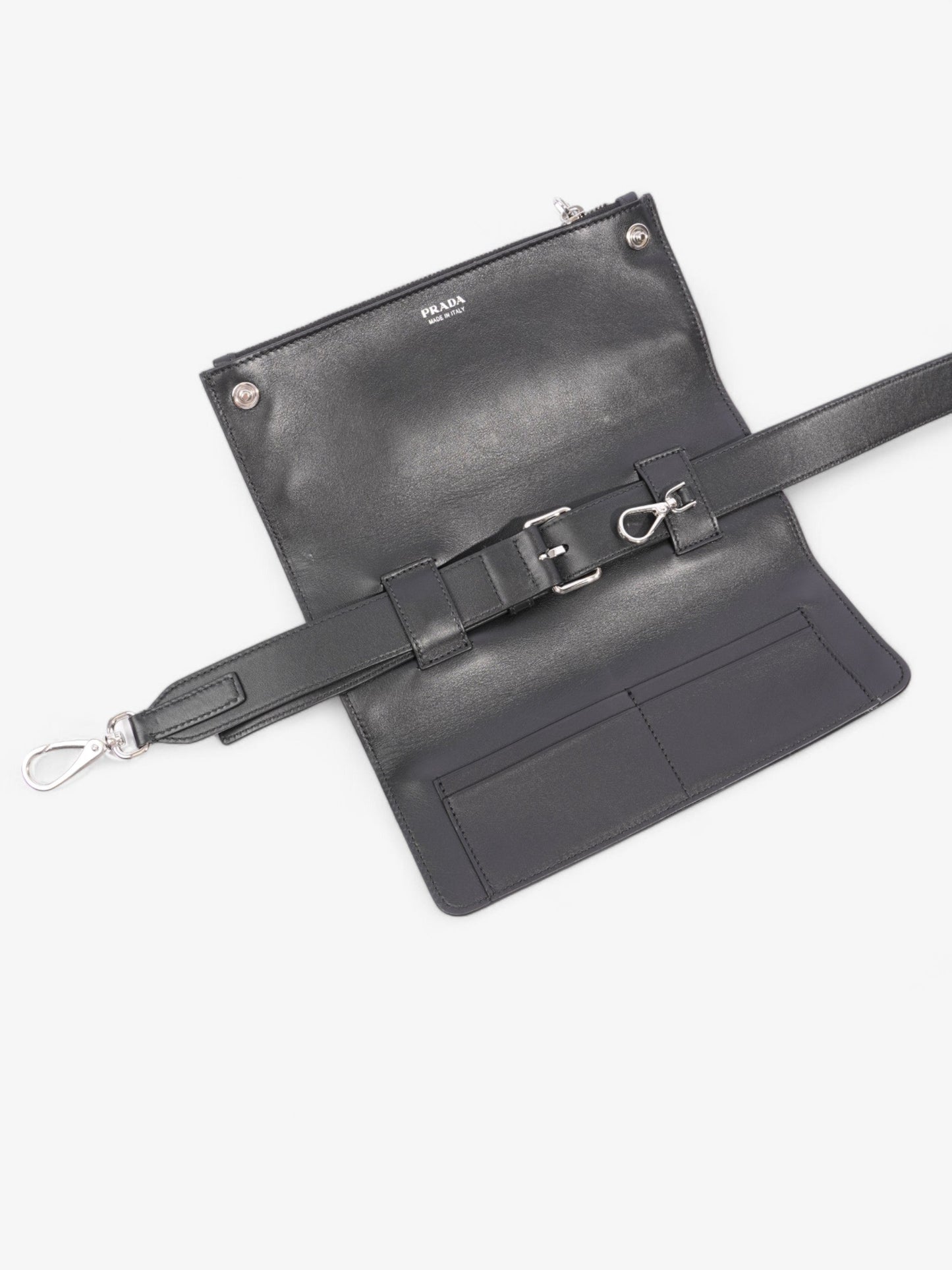 Prada Triangle Bag Black Saffiano Leather