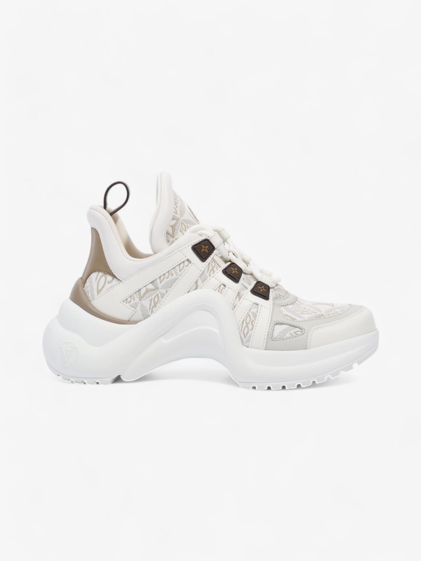 Louis Vuitton Archlight Sneakers White / Beige / Brown Canvas EU 37 UK 4
