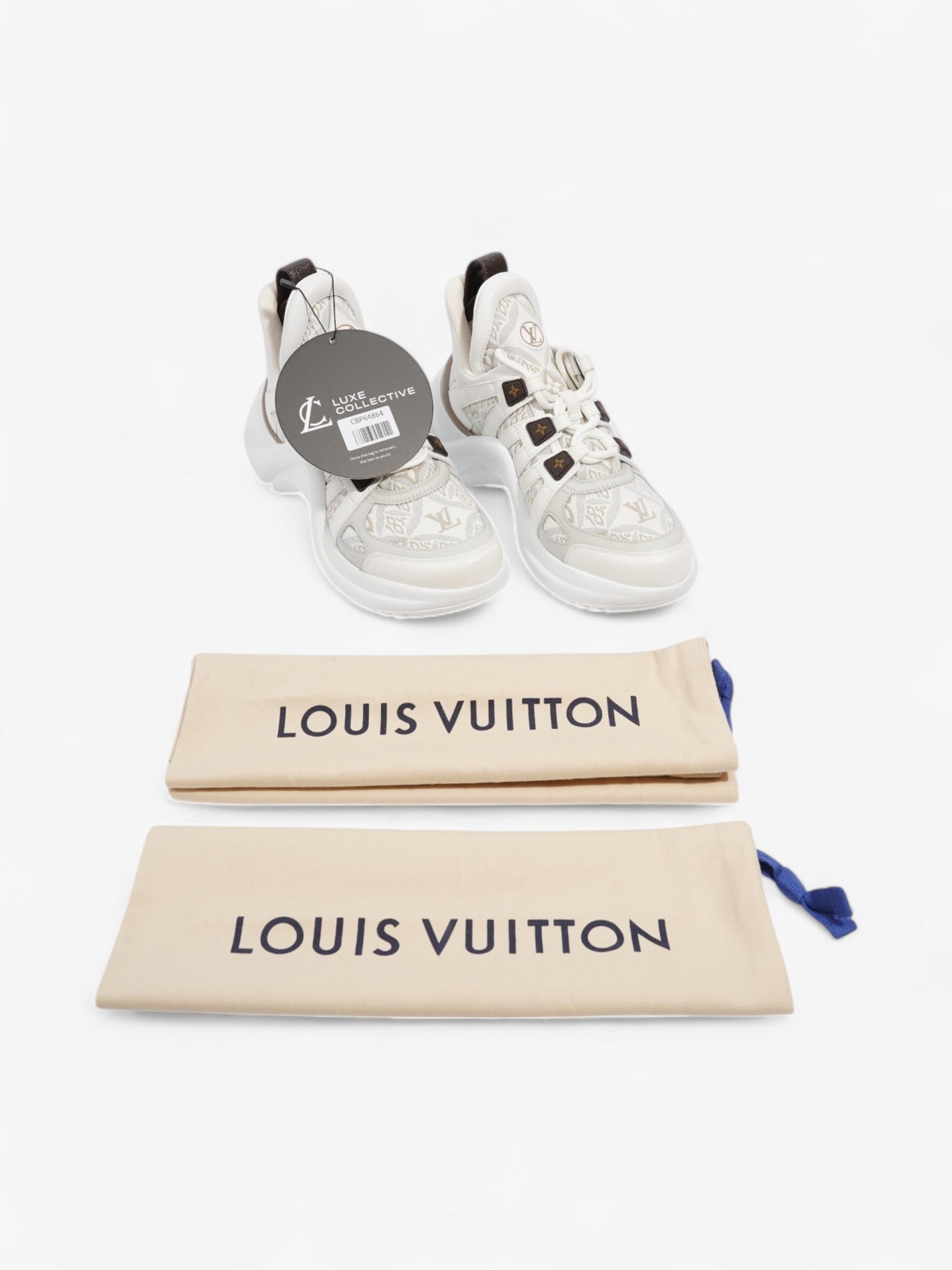 Louis Vuitton Archlight Sneakers White / Beige / Brown Canvas EU 37 UK 4