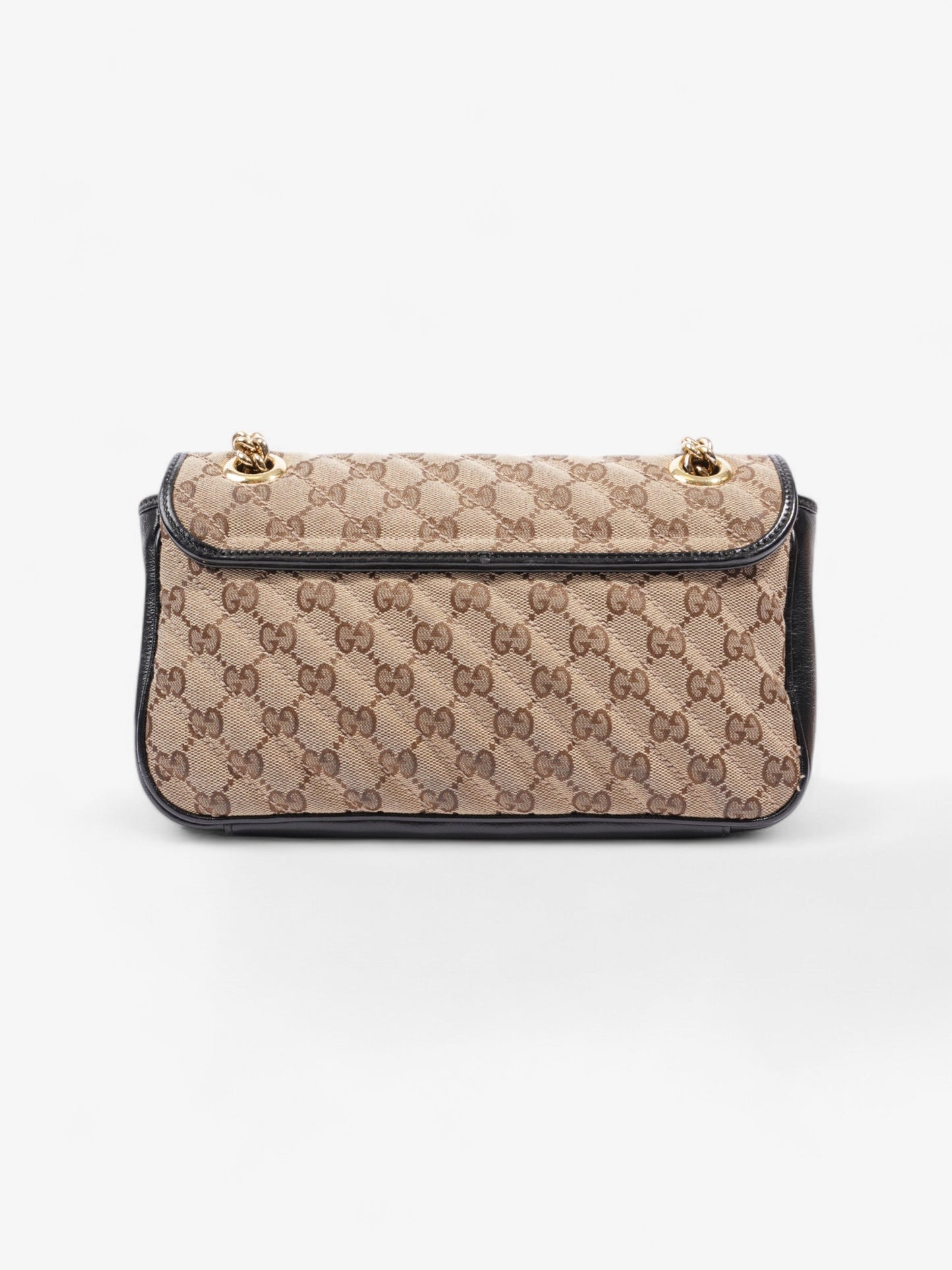 Gucci Marmont Black / Monogram Canvas Small