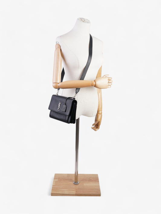 Saint Laurent Sunset Black Leather Medium
