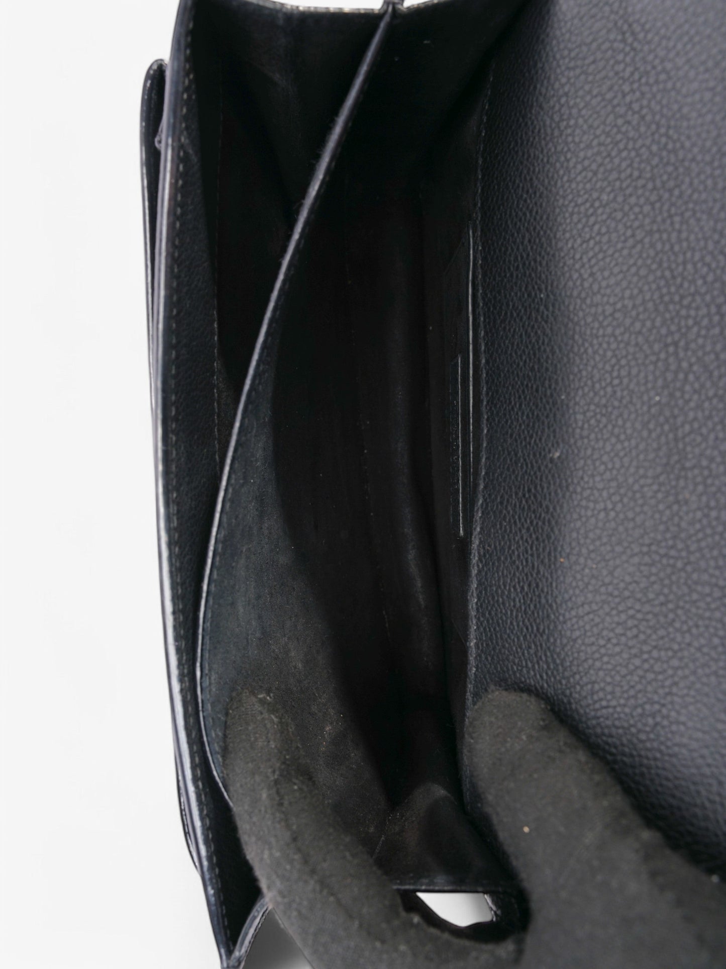 Saint Laurent Sunset Black Leather Medium