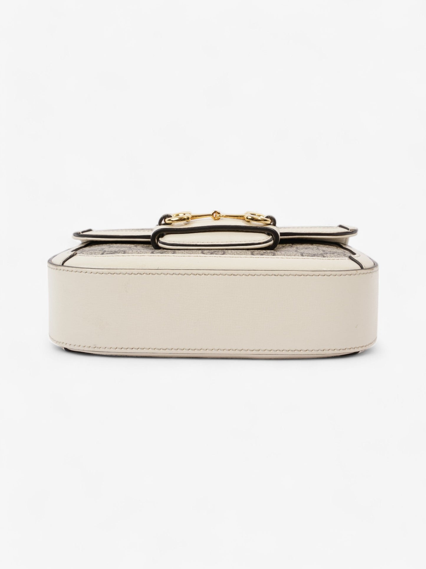Gucci Horsebit 1955 Mini Bag White / Monogram Coated Canvas