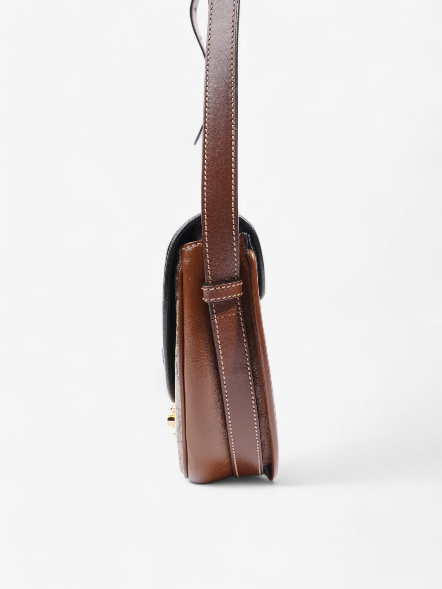 Gucci Padlock Shoulder Bag Black / Supreme Coated Canvas