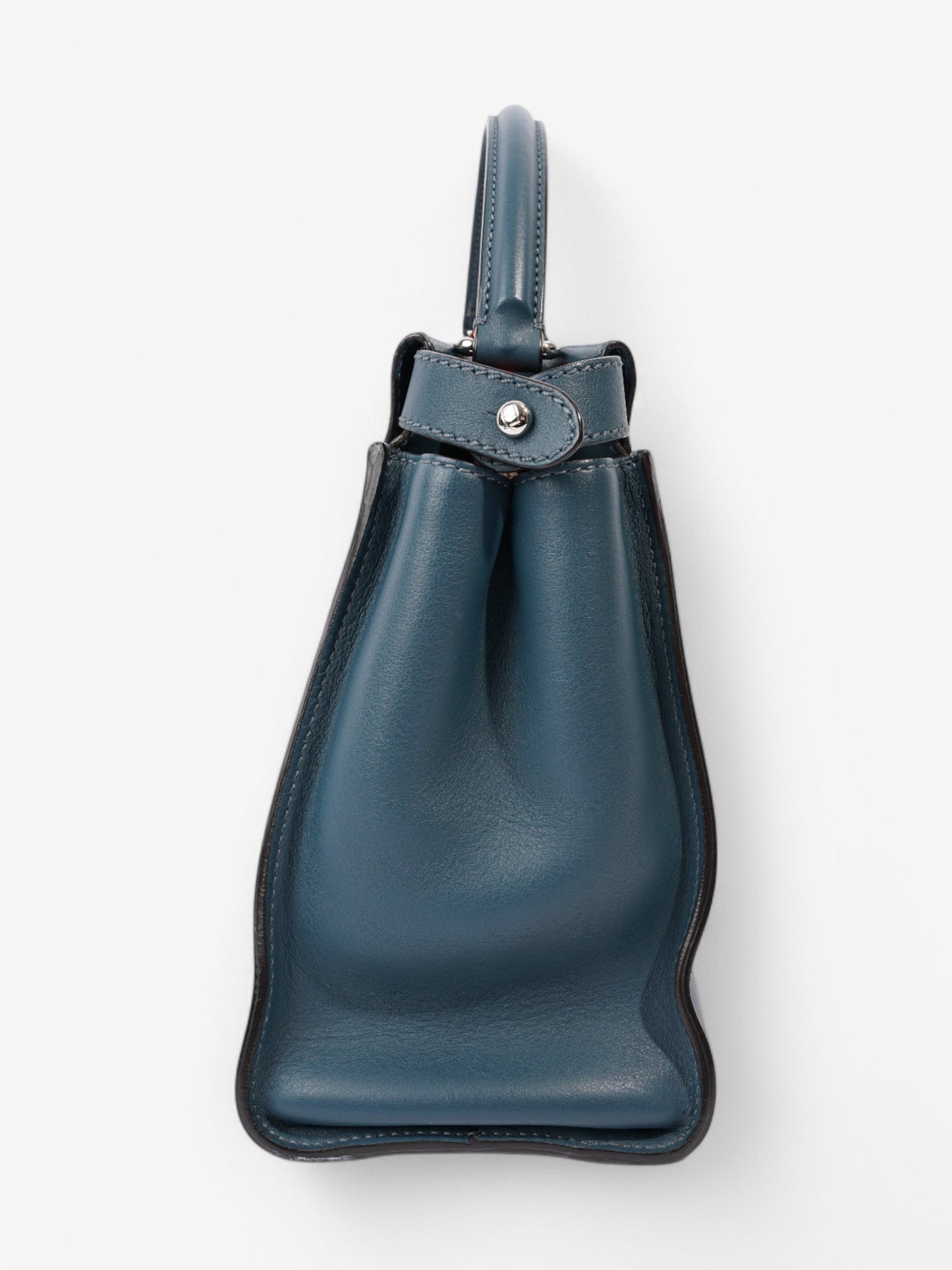 Fendi Peekaboo Handbag Blue / Orange Leather