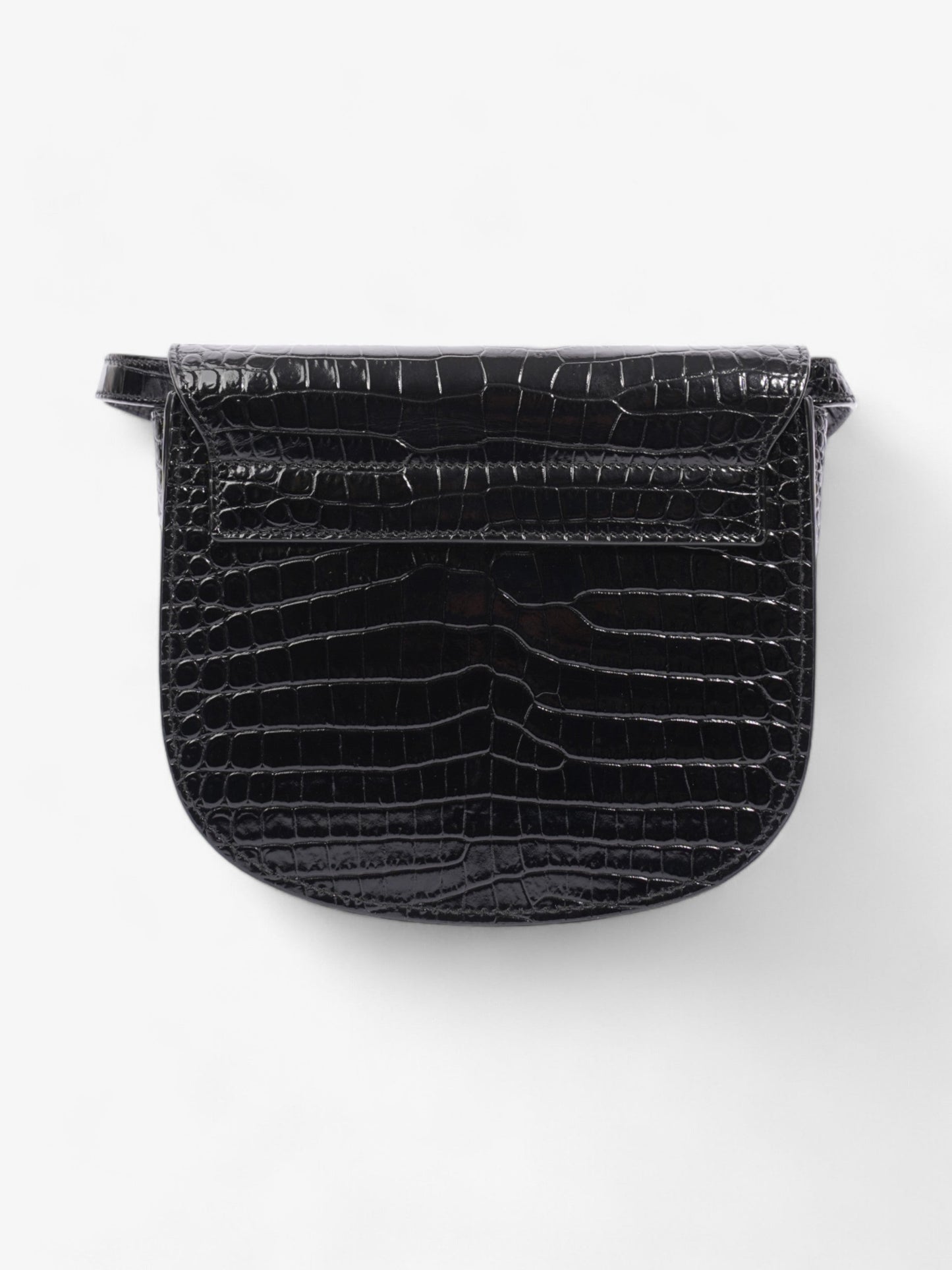 Saint Laurent Kaia Shoulder Bag Black Embossed Leather Small