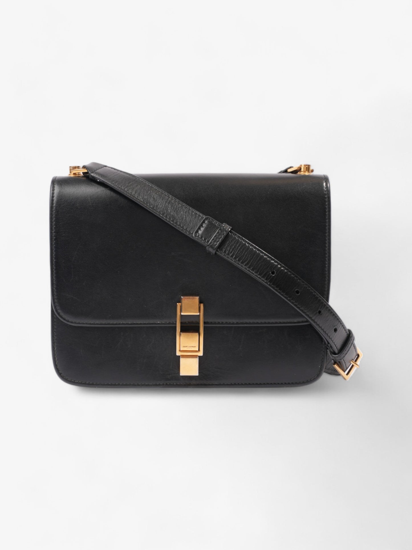Saint Laurent Le Carré Black Leather Medium