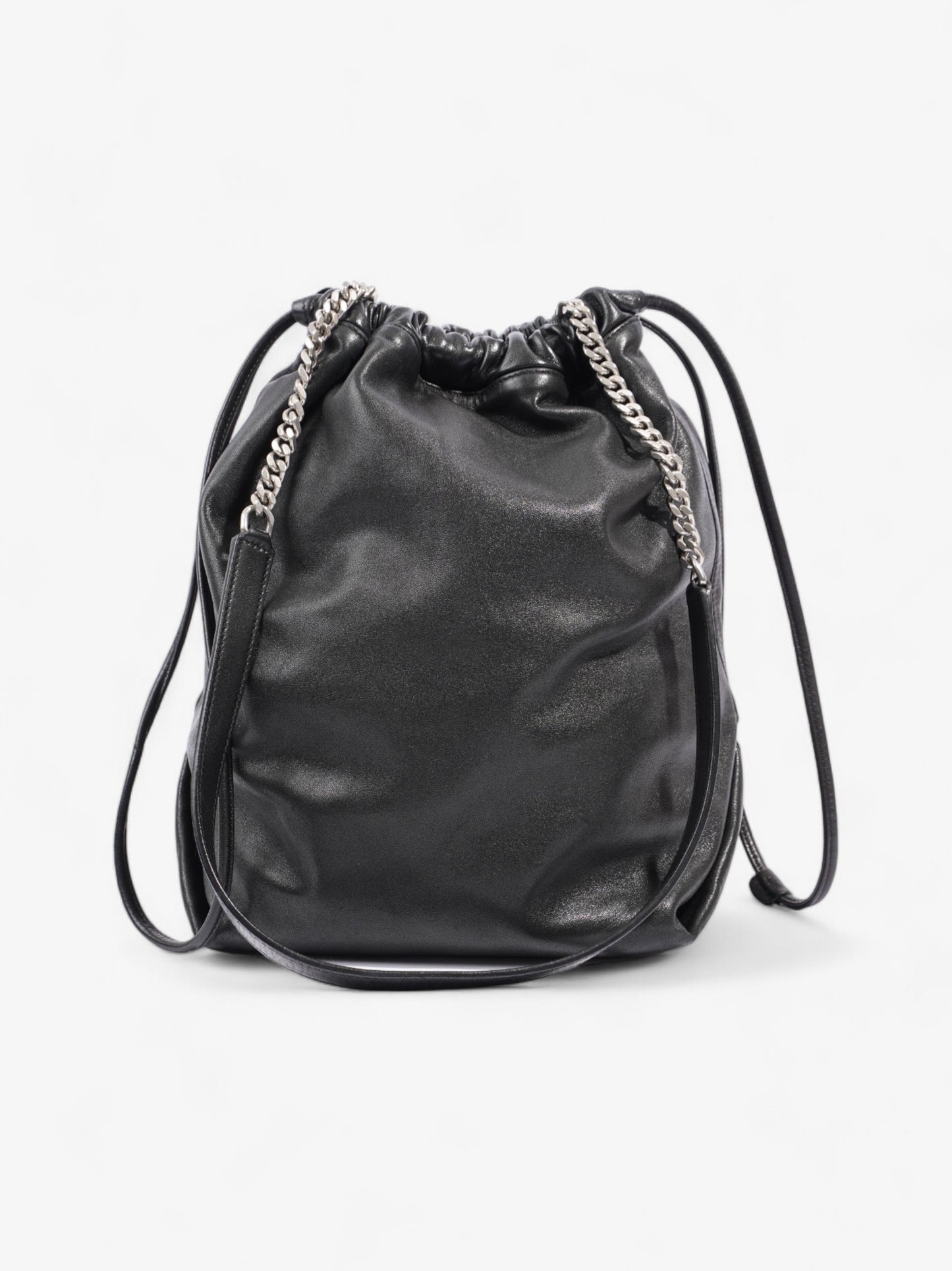Saint Laurent Sac Pouch Black Leather