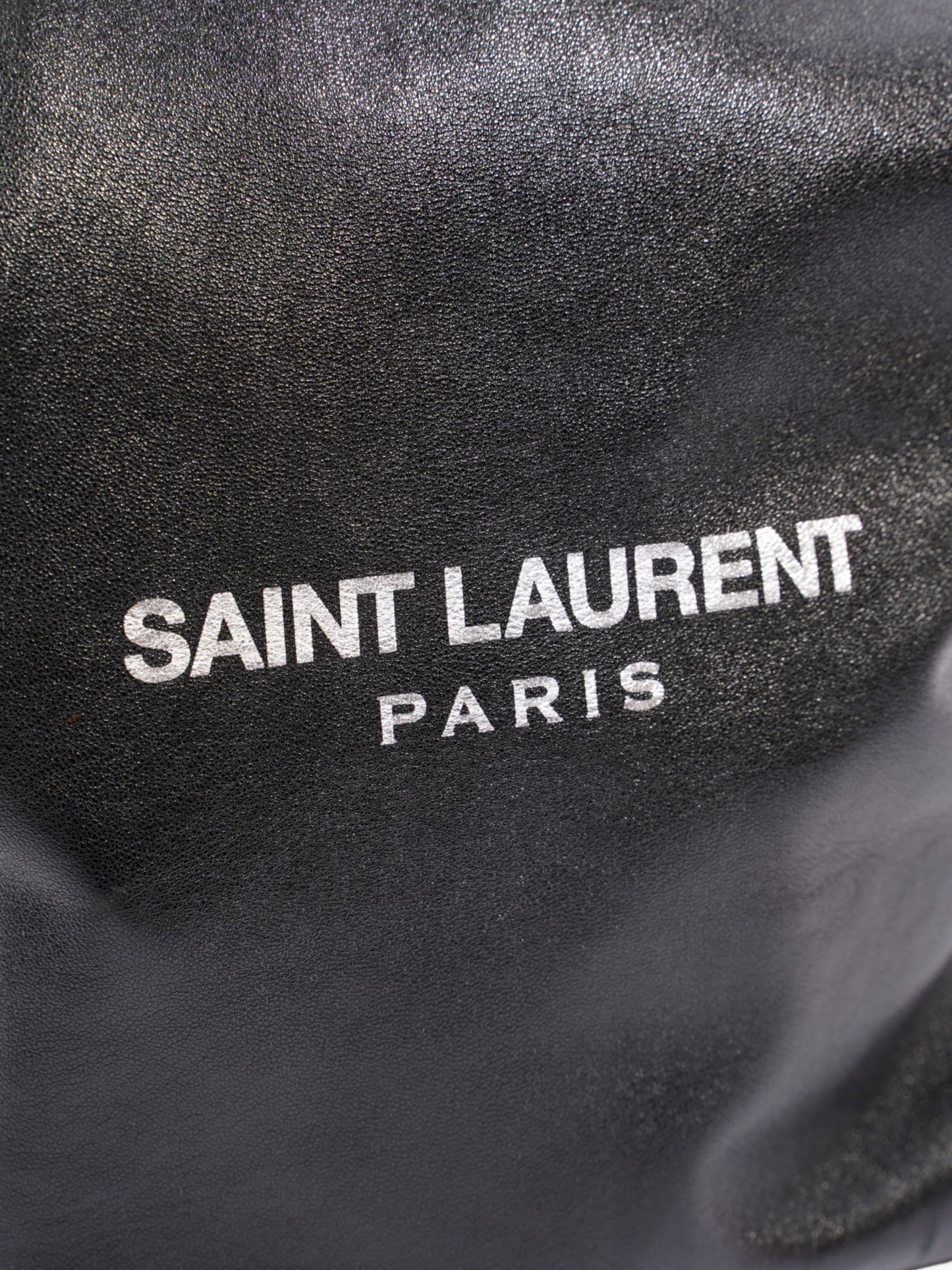 Saint Laurent Sac Pouch Black Leather
