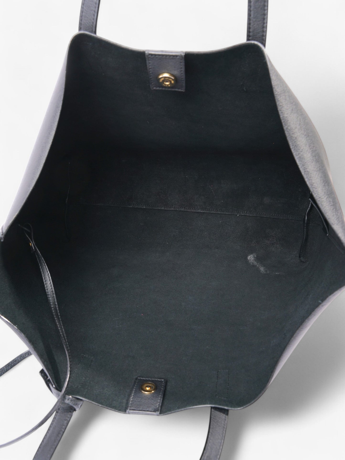 Saint Laurent Shopper Tote Black Leather