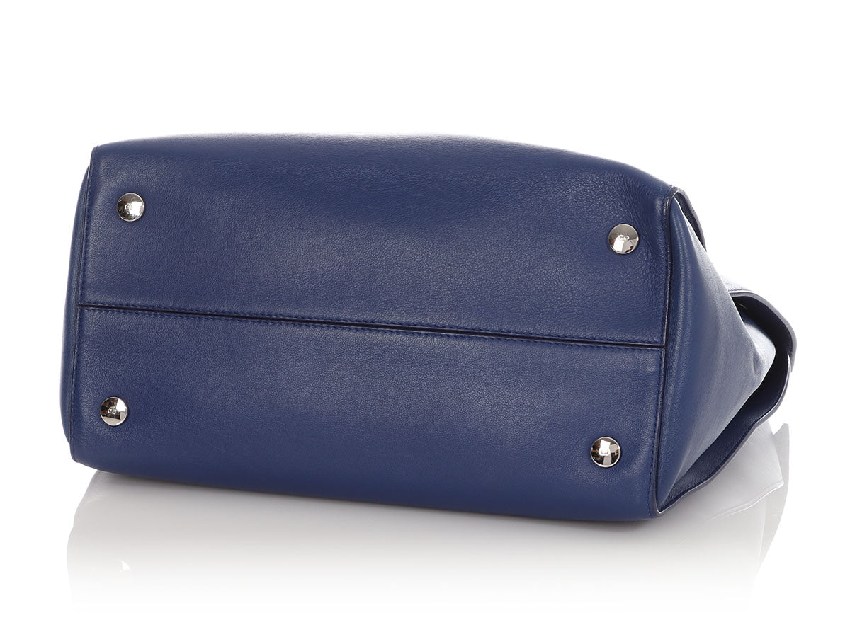 Dior Blue Python Trimmed Vertical Dioraddict Tote