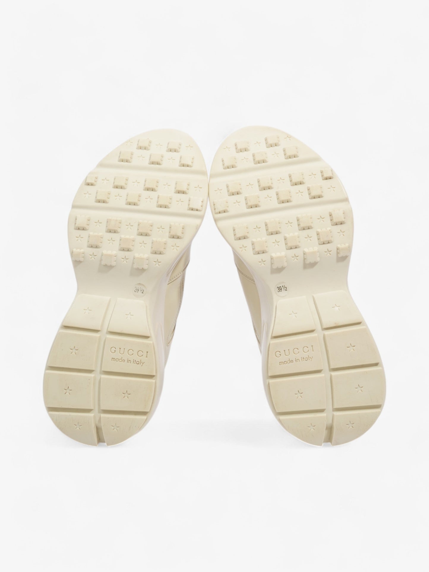 Gucci Rhyton Sneakers Cream / Red / Green Leather EU 39.5 UK 6.5