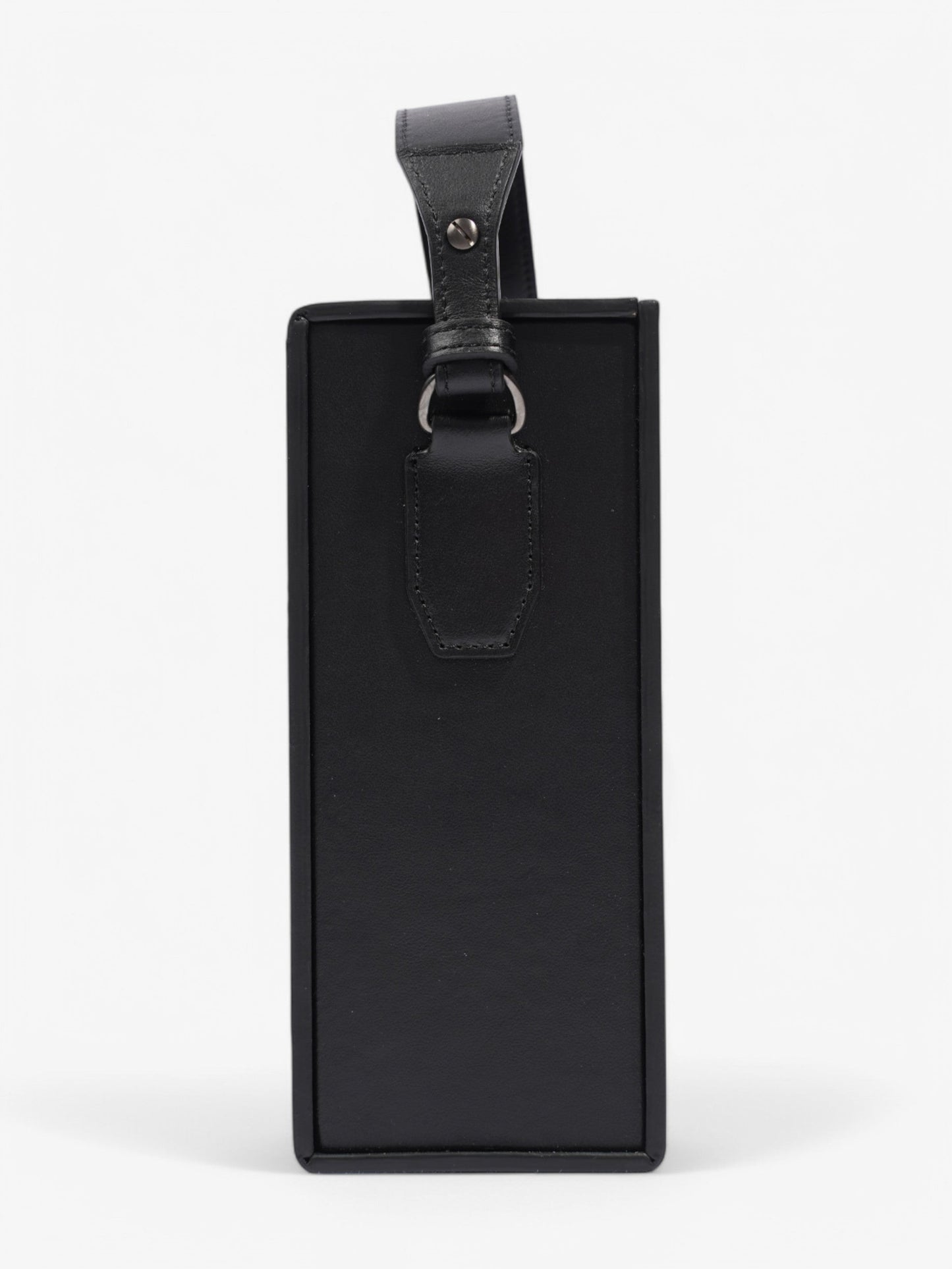 Fendi Box Vertical Messenger Black Calfskin Leather