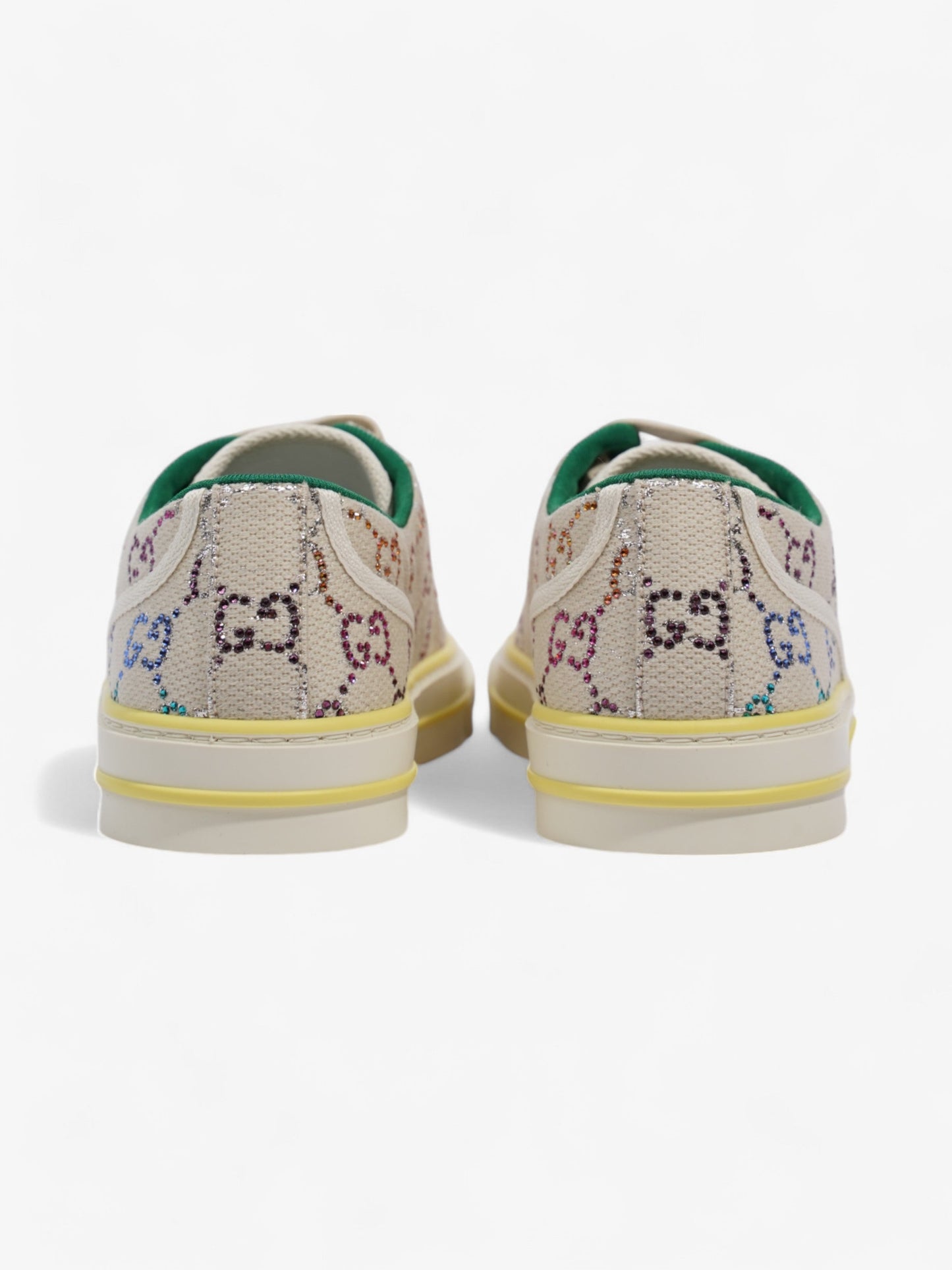 Gucci Crystal GG Tennis 1977 White / Multicoloured Canvas EU 38.5 UK 5.5