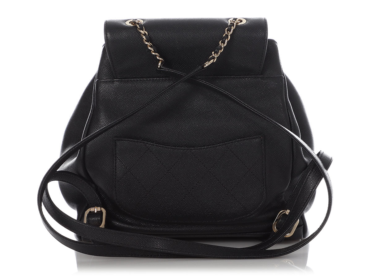 Chanel Black Caviar Business Affinity Backpack