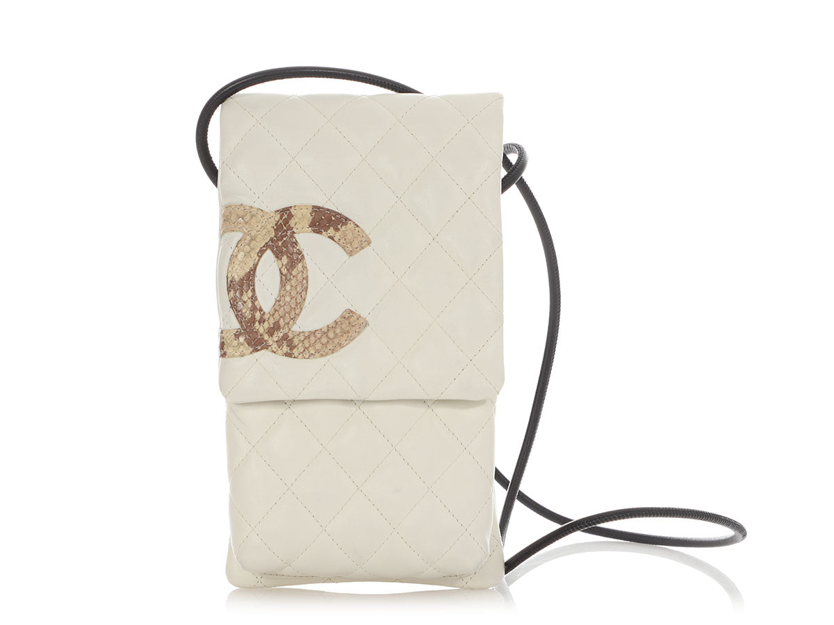 Chanel White Quilted Calfskin Cambon Ligne Crossbody