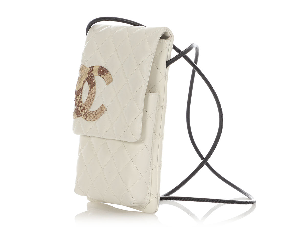 Chanel White Quilted Calfskin Cambon Ligne Crossbody