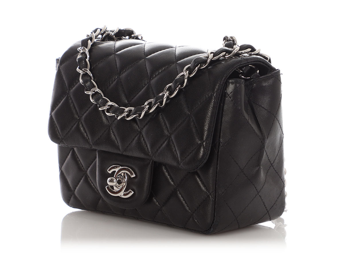 Chanel Mini Black Quilted Lambskin Classic